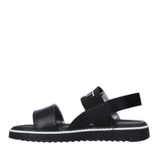 Sandali con strappi Nero Cult