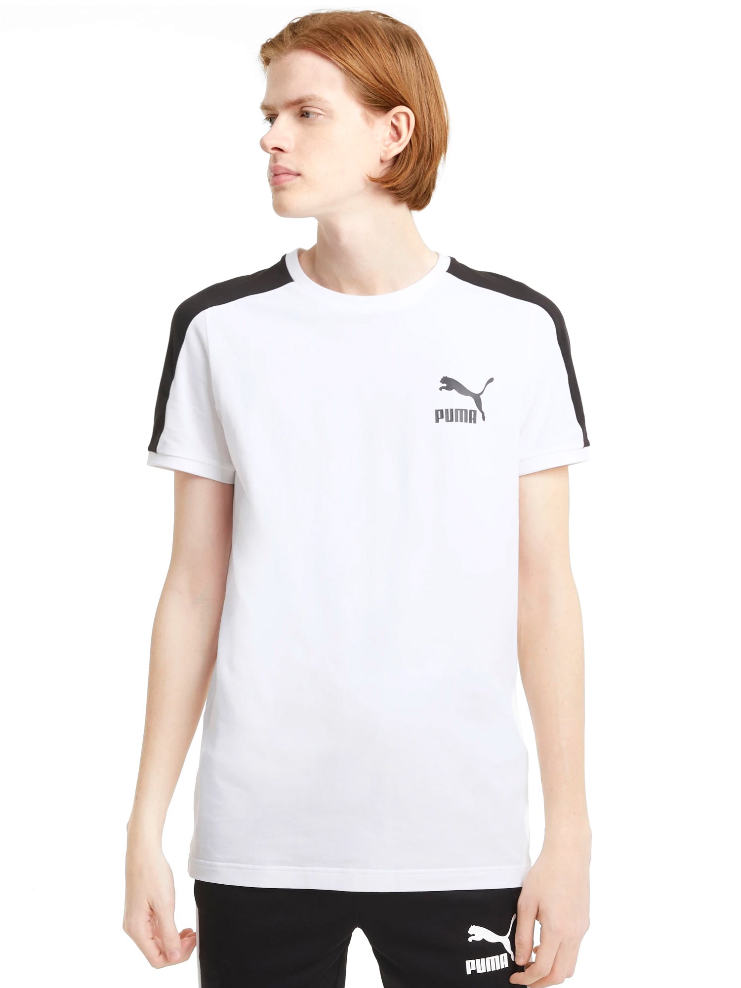 T-shirt Bianco Nero Puma