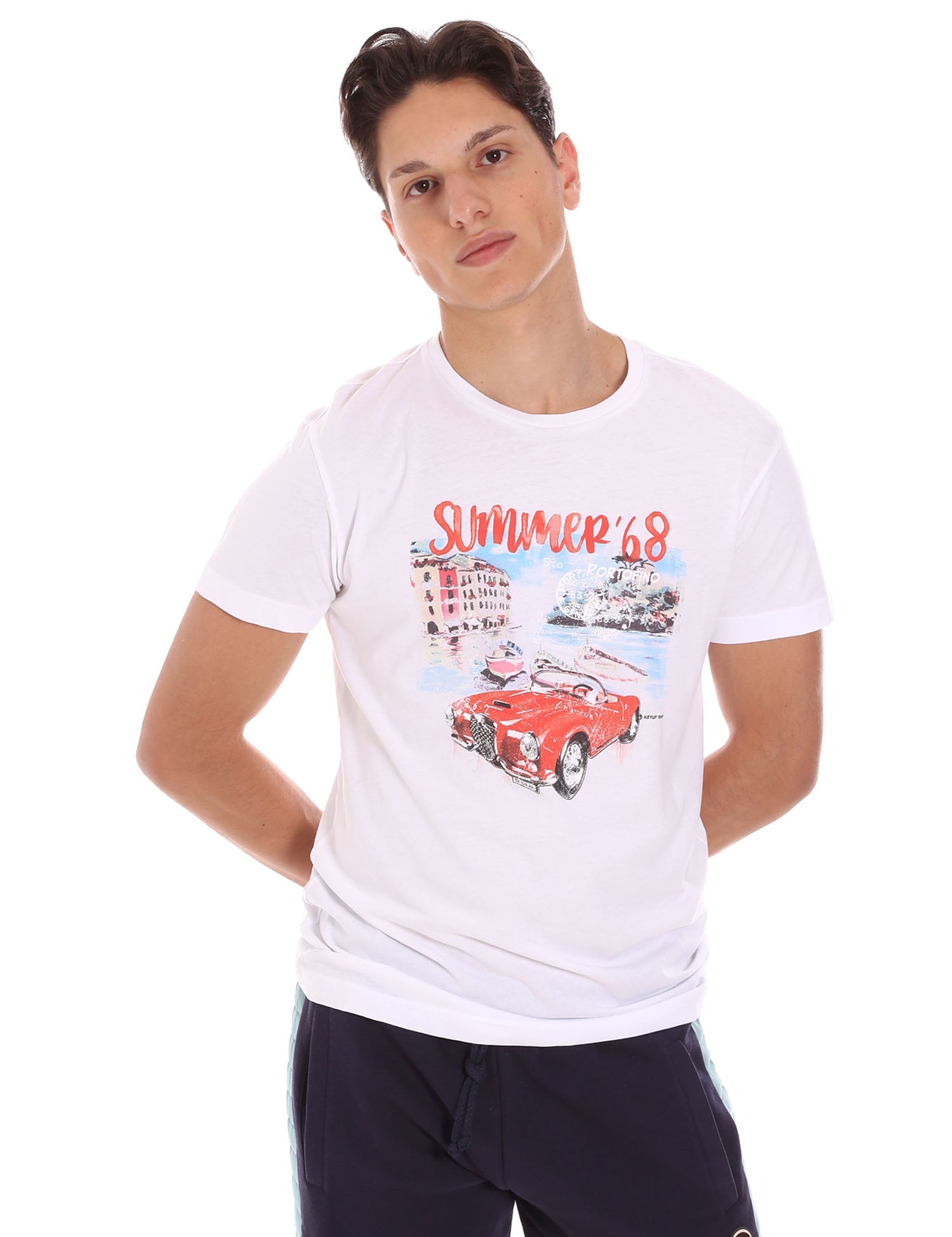 T-shirt Bianco Key Up