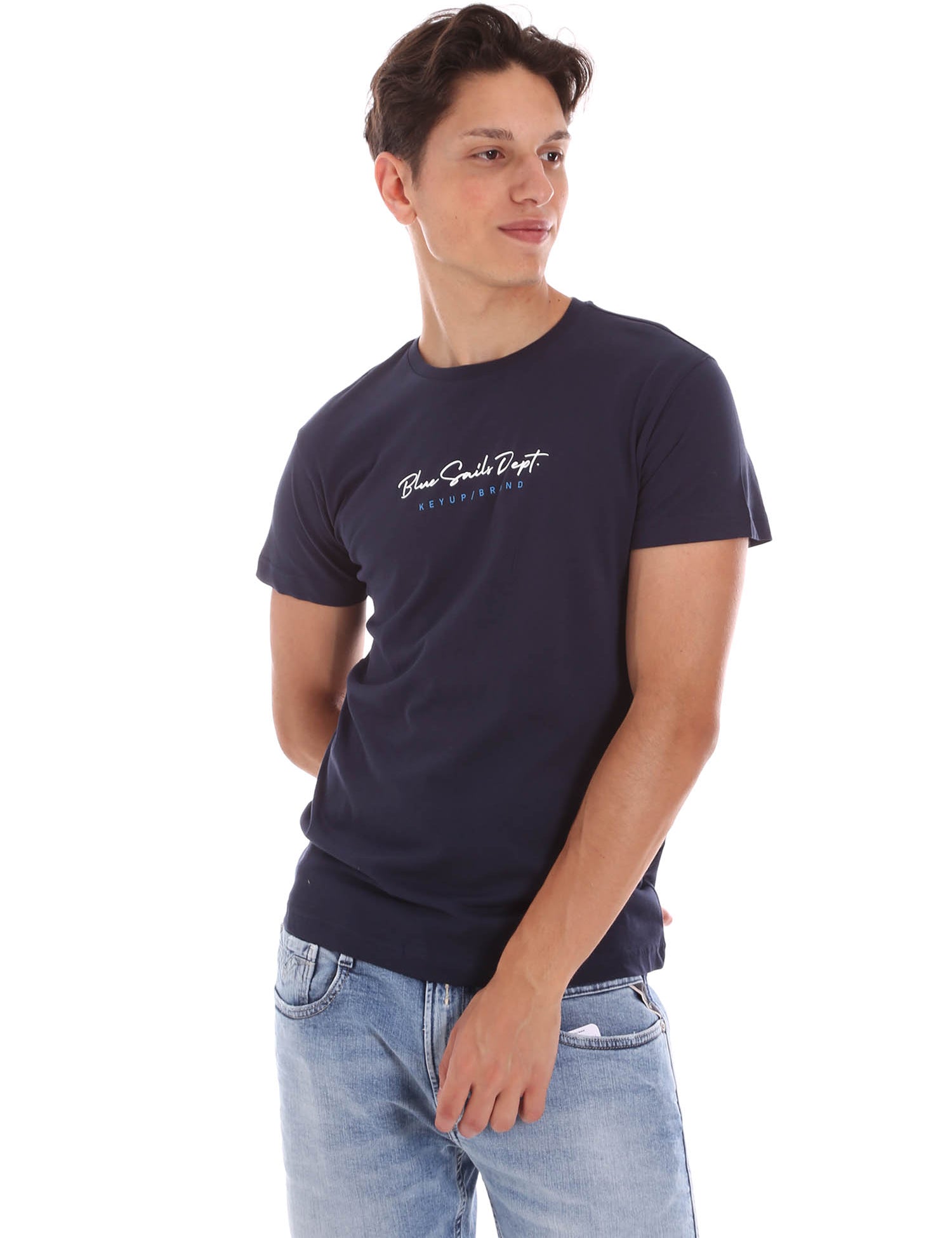 T-shirt Blu Scuro Key Up