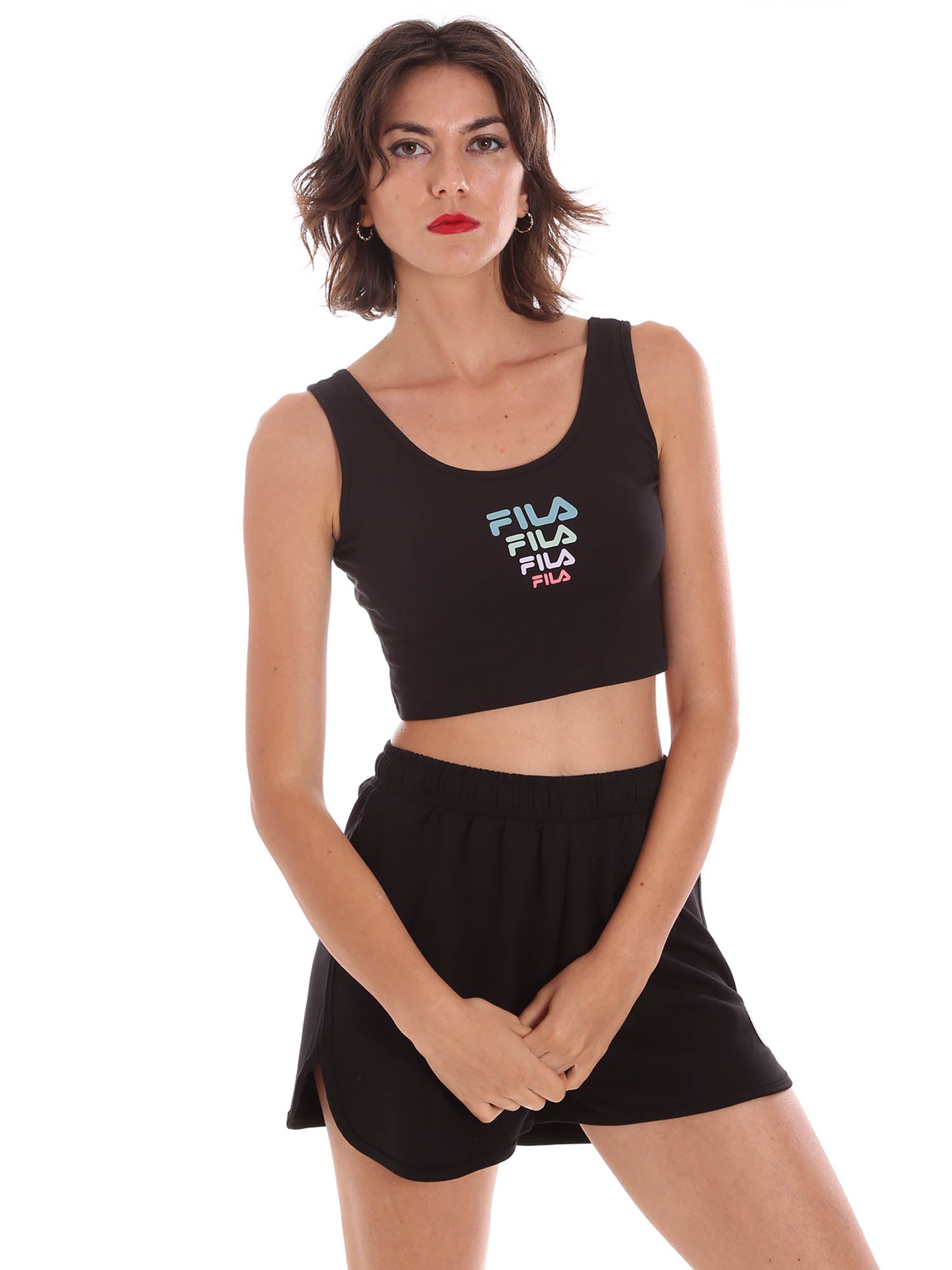 Top e canotte Nero Fila