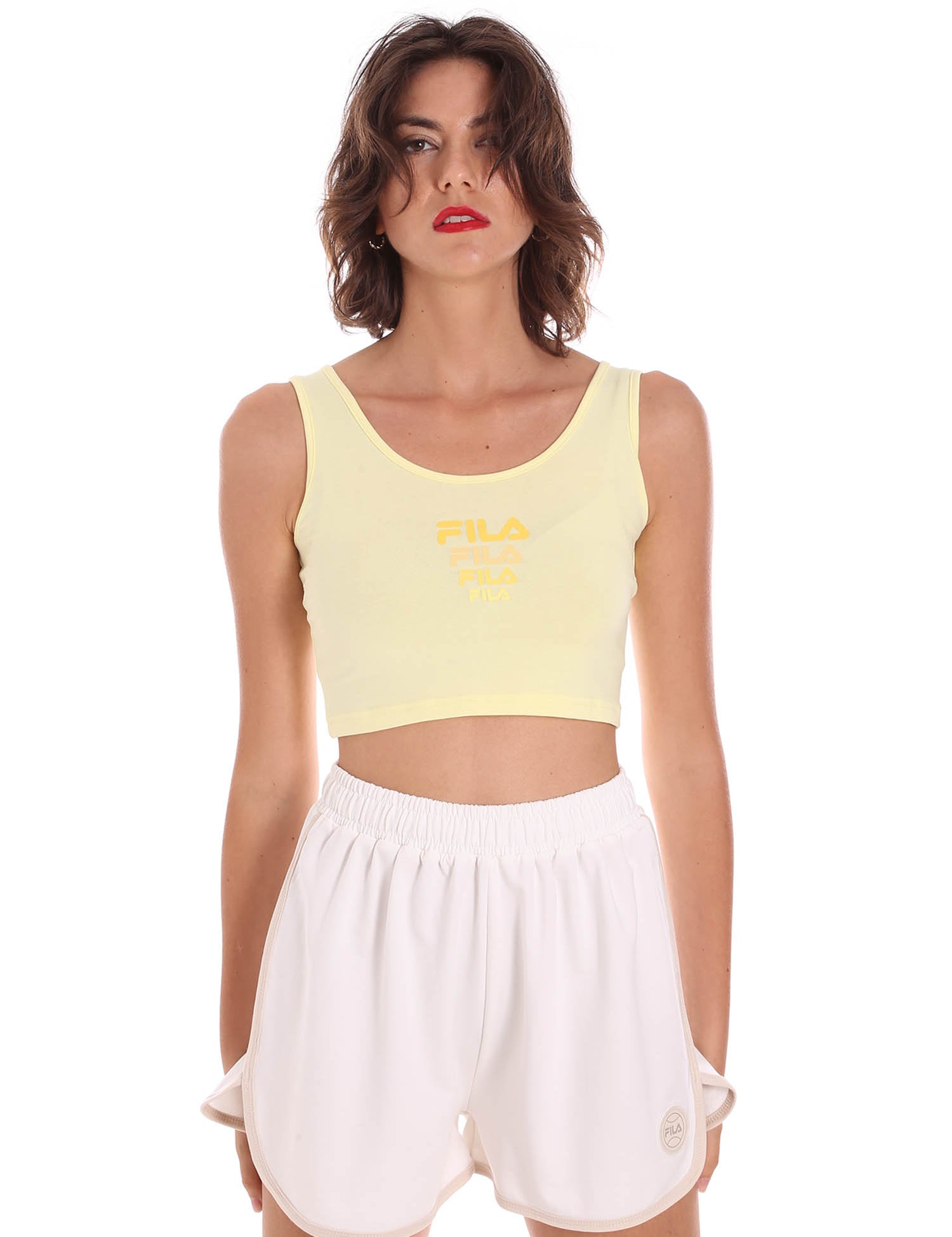 Top e canotte Giallo Fila