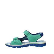 Sandali con strappi Verde Primigi