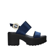 Sandali tacco Blu Cult