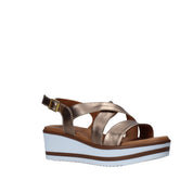 Sandali zeppa Marrone Susimoda