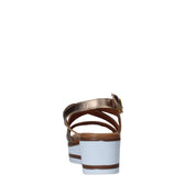 Sandali zeppa Marrone Susimoda