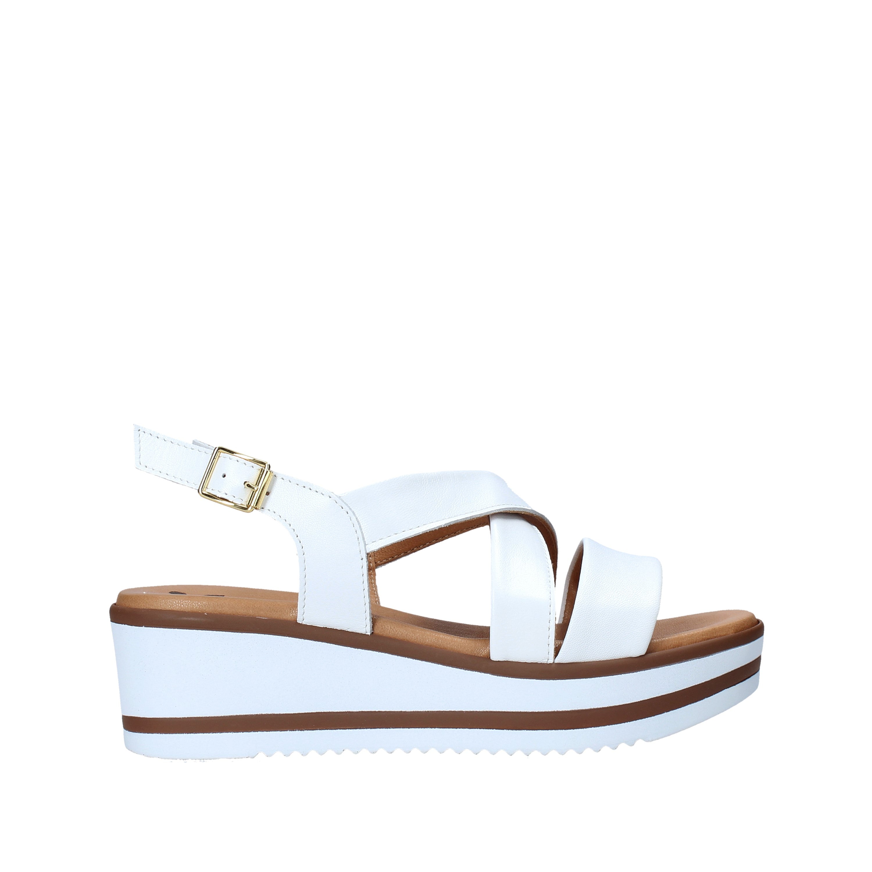 Sandali zeppa Bianco Susimoda