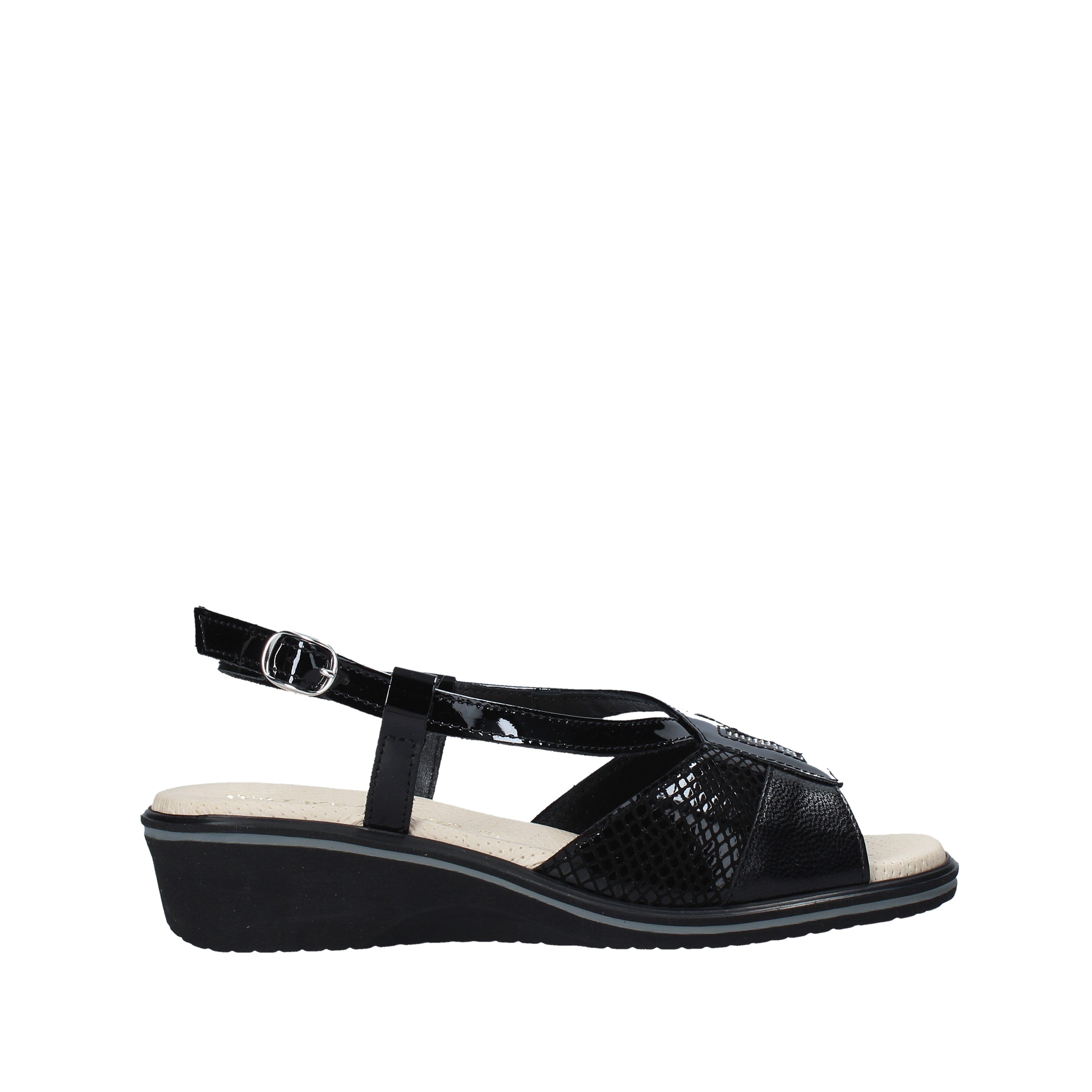 Sandali zeppa Nero Susimoda