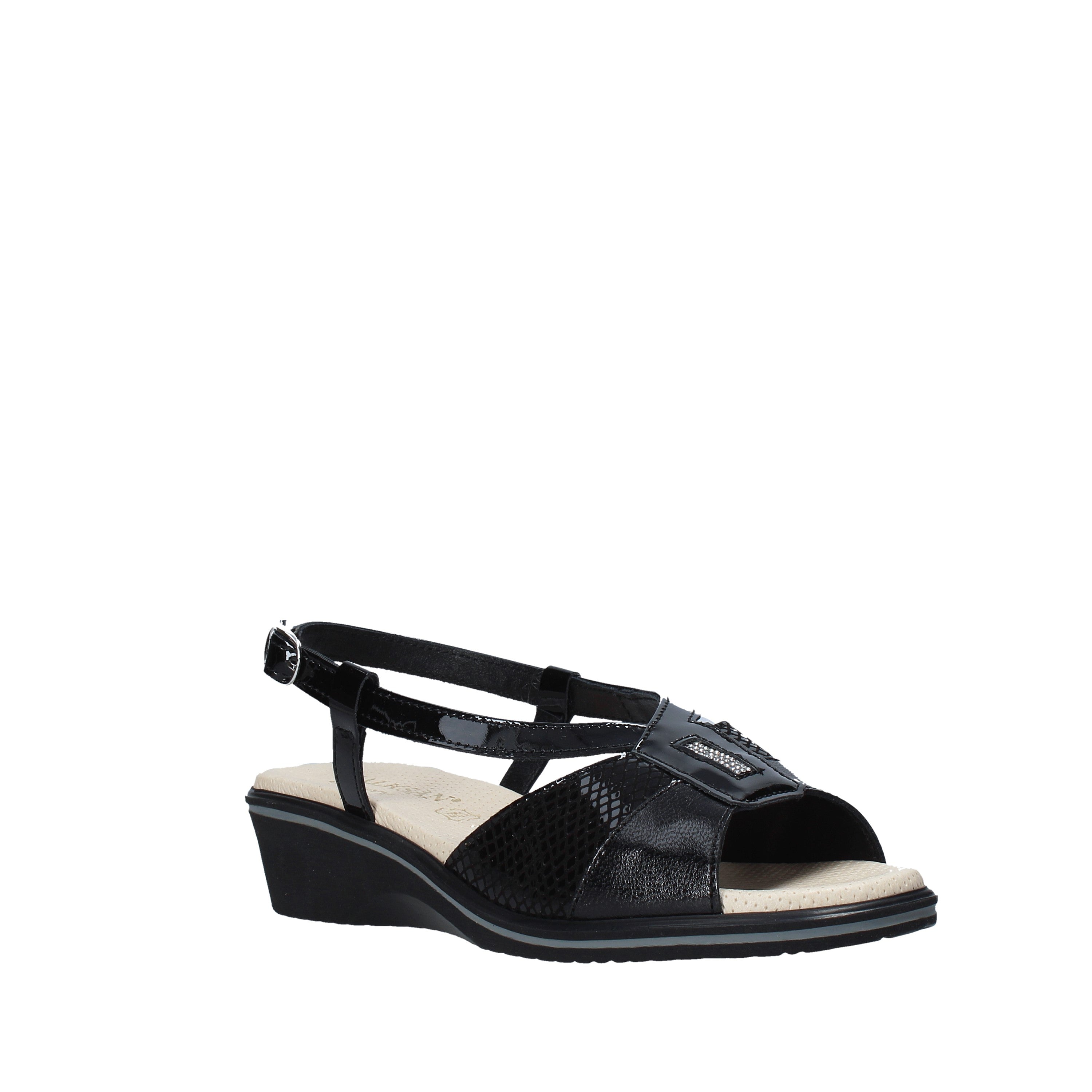 Sandali zeppa Nero Susimoda