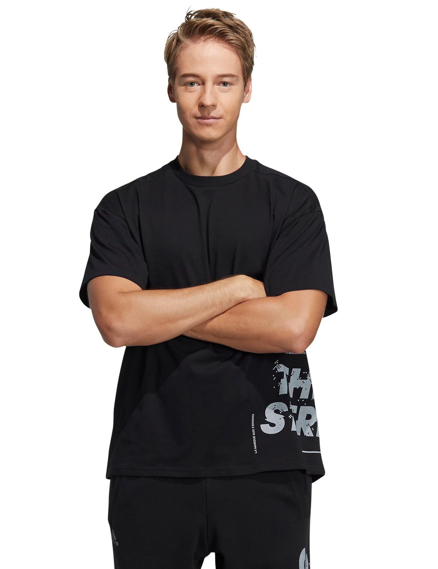 T-shirt Nero Adidas Performance