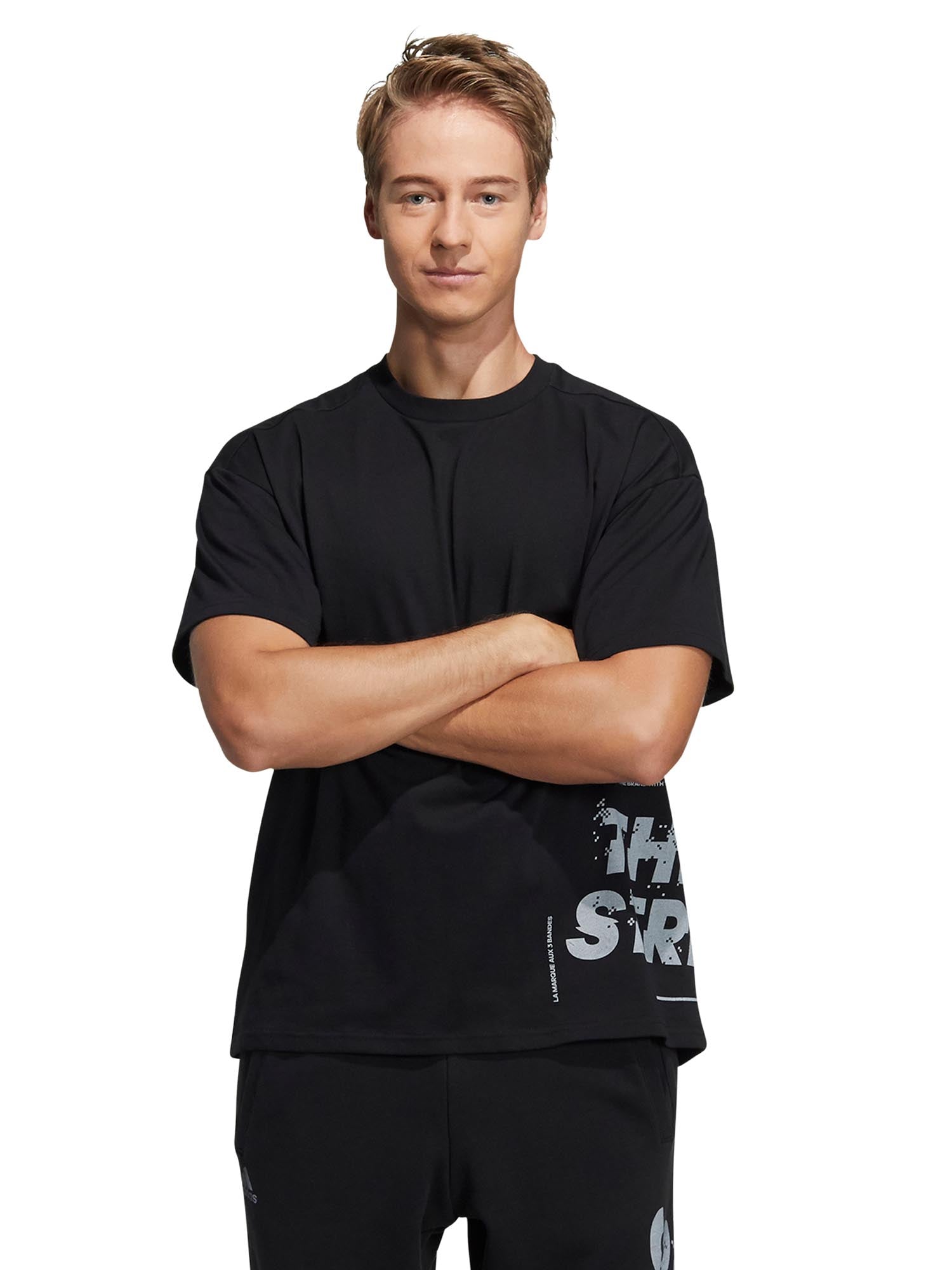 T-shirt Nero Adidas Performance