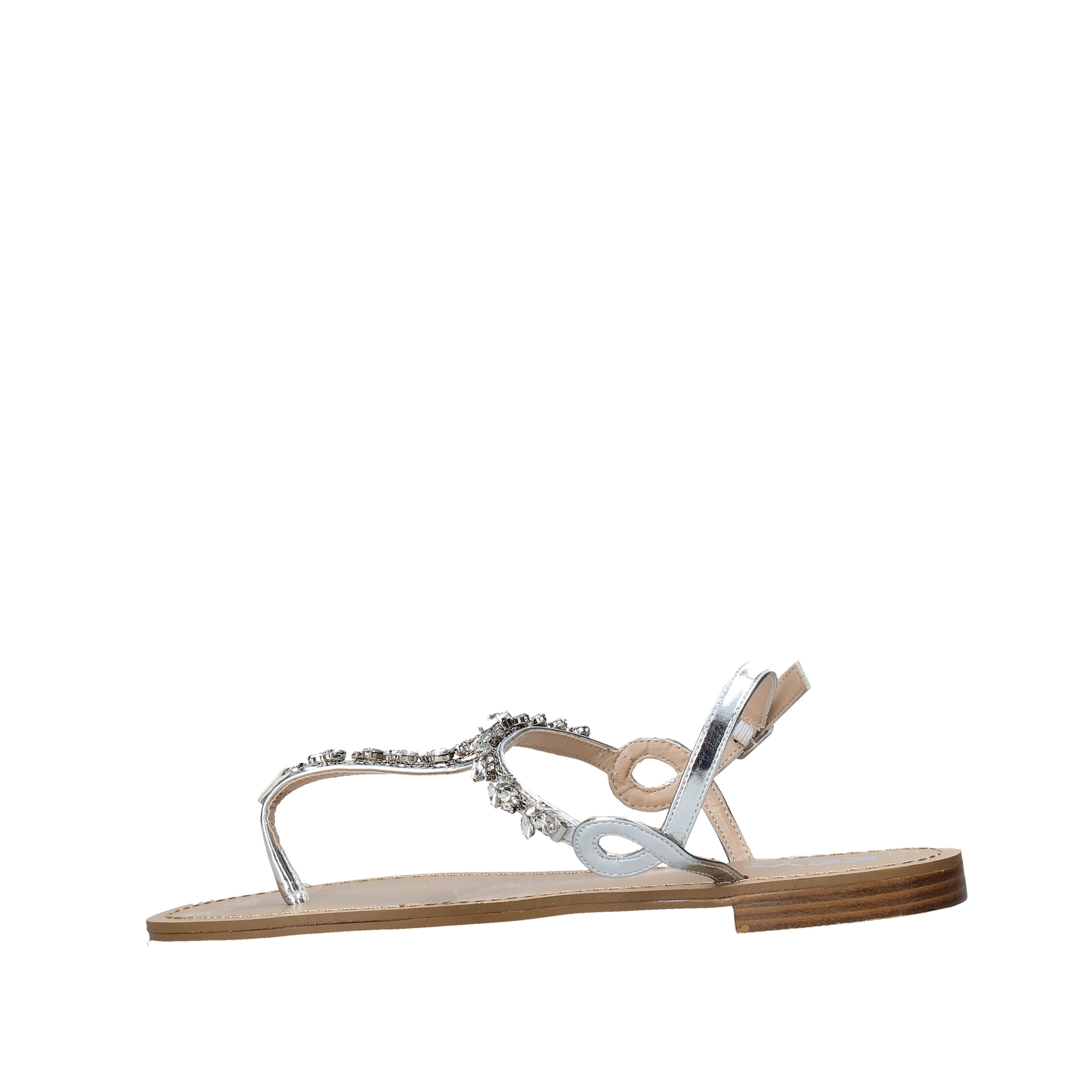 Infradito Argentato Keys