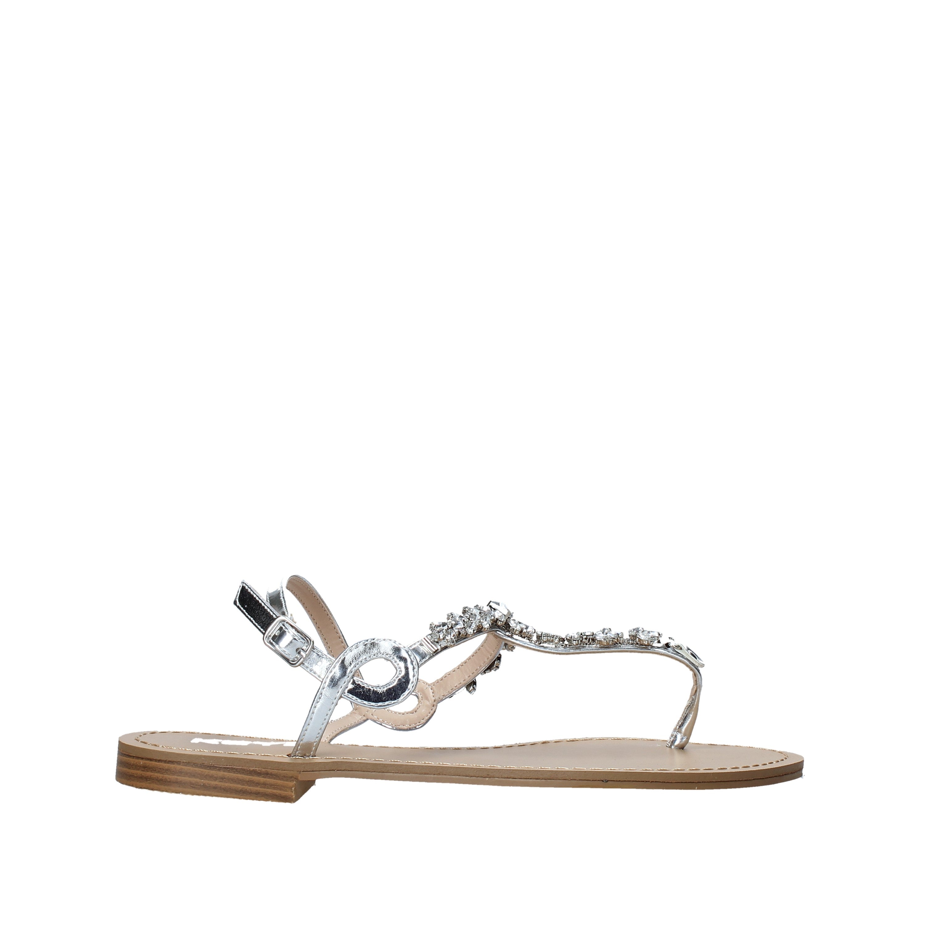 Infradito Argentato Keys