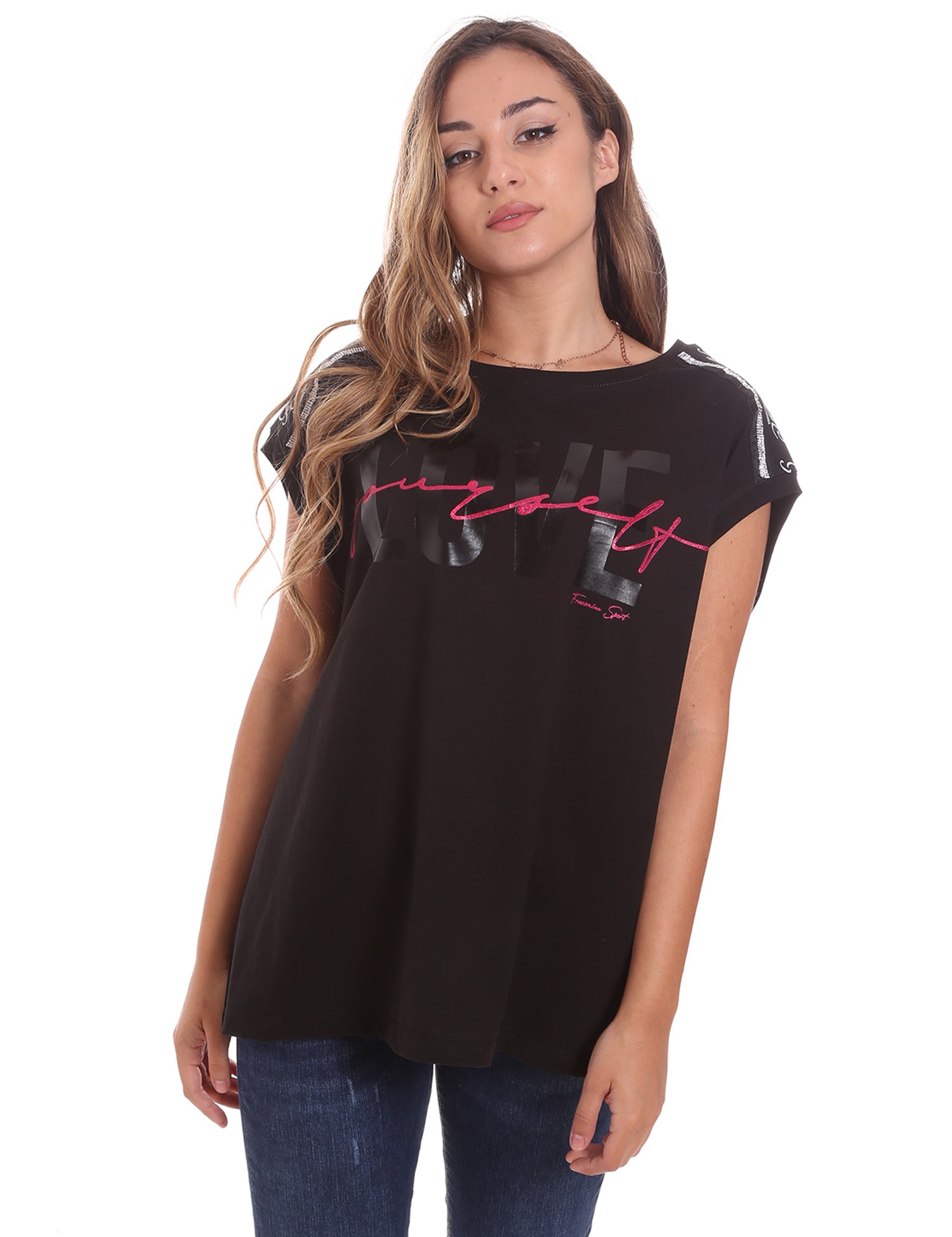 T-shirt Nero Fracomina