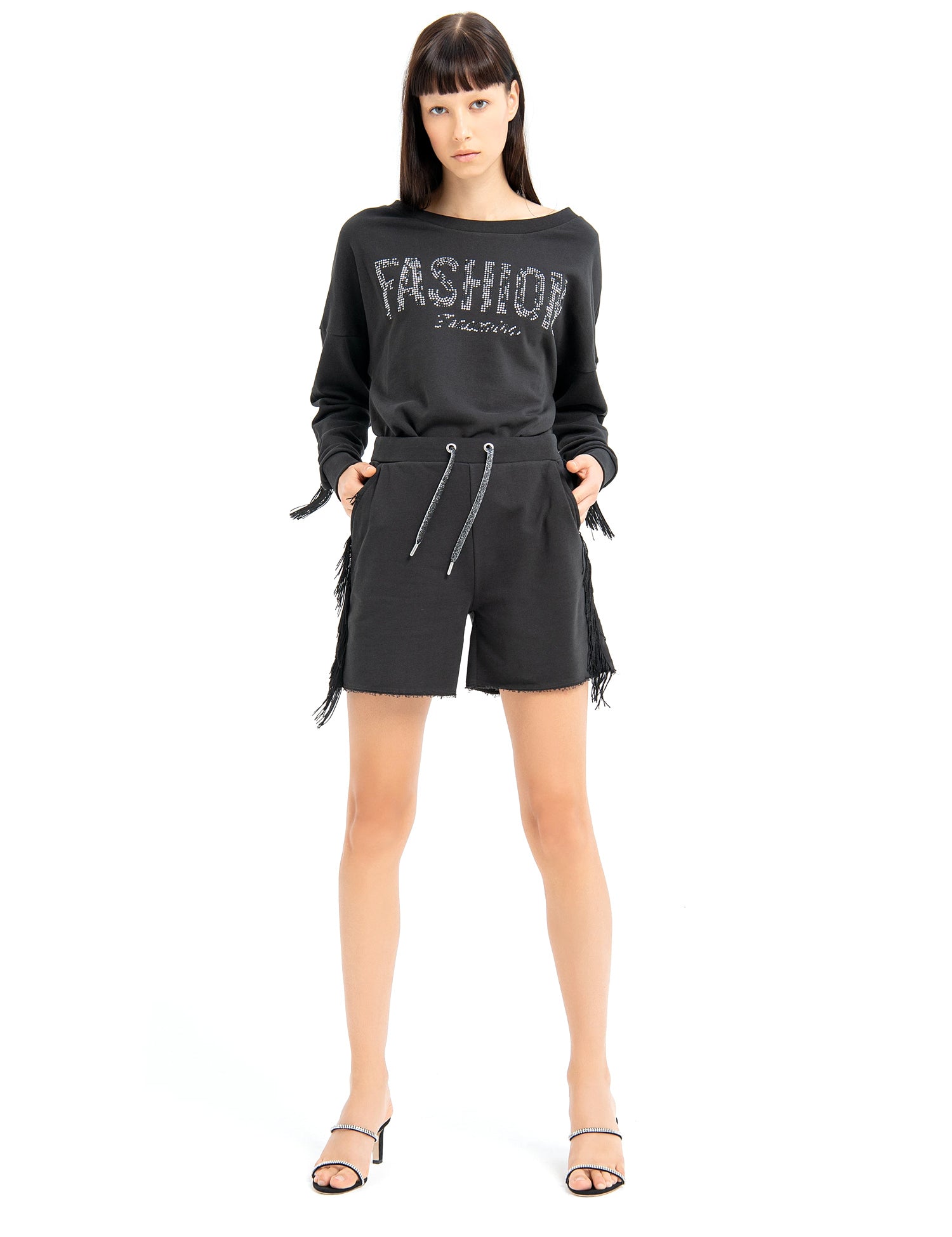 Shorts Nero Fracomina