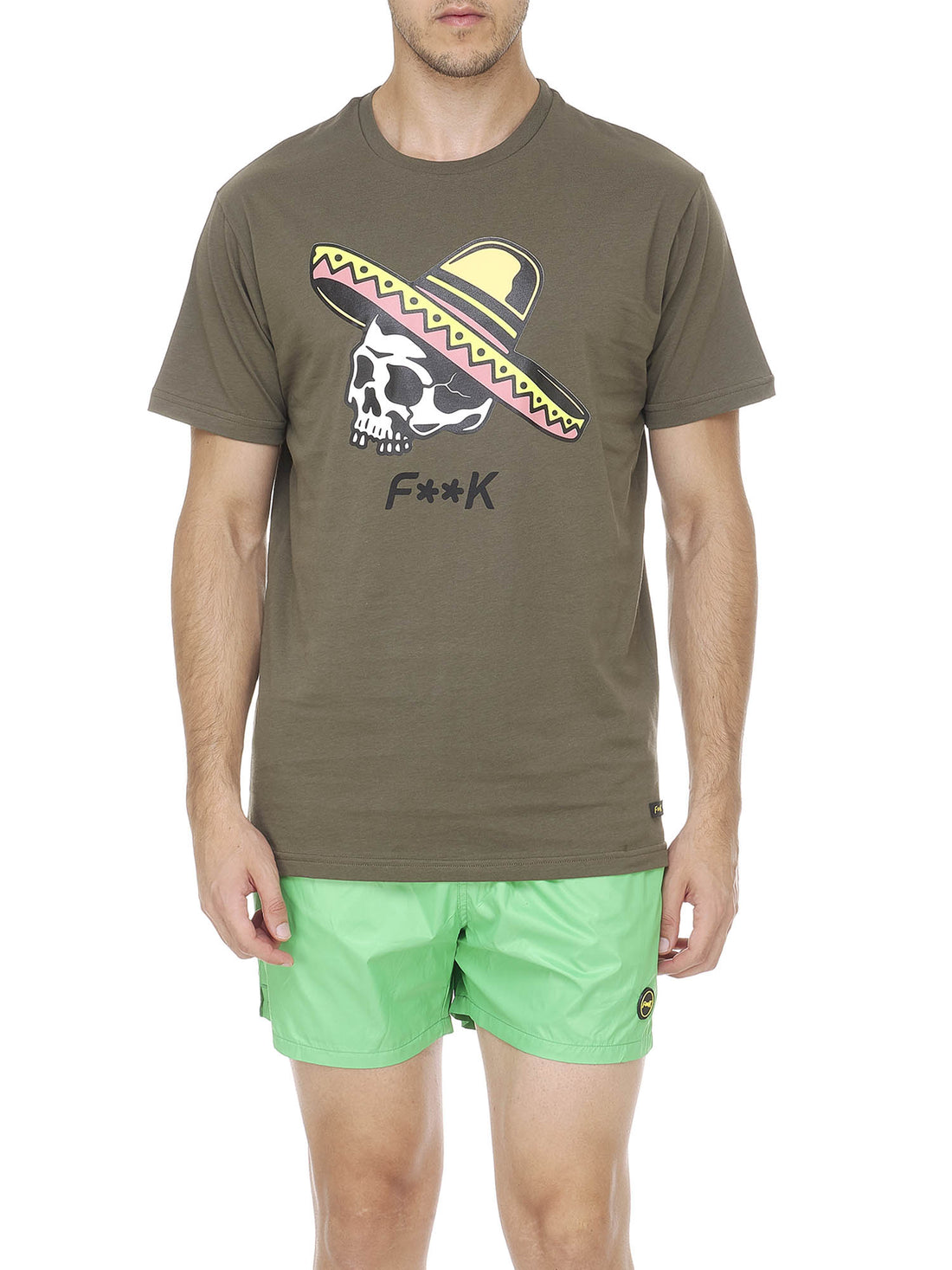 T-shirt Verde F**k
