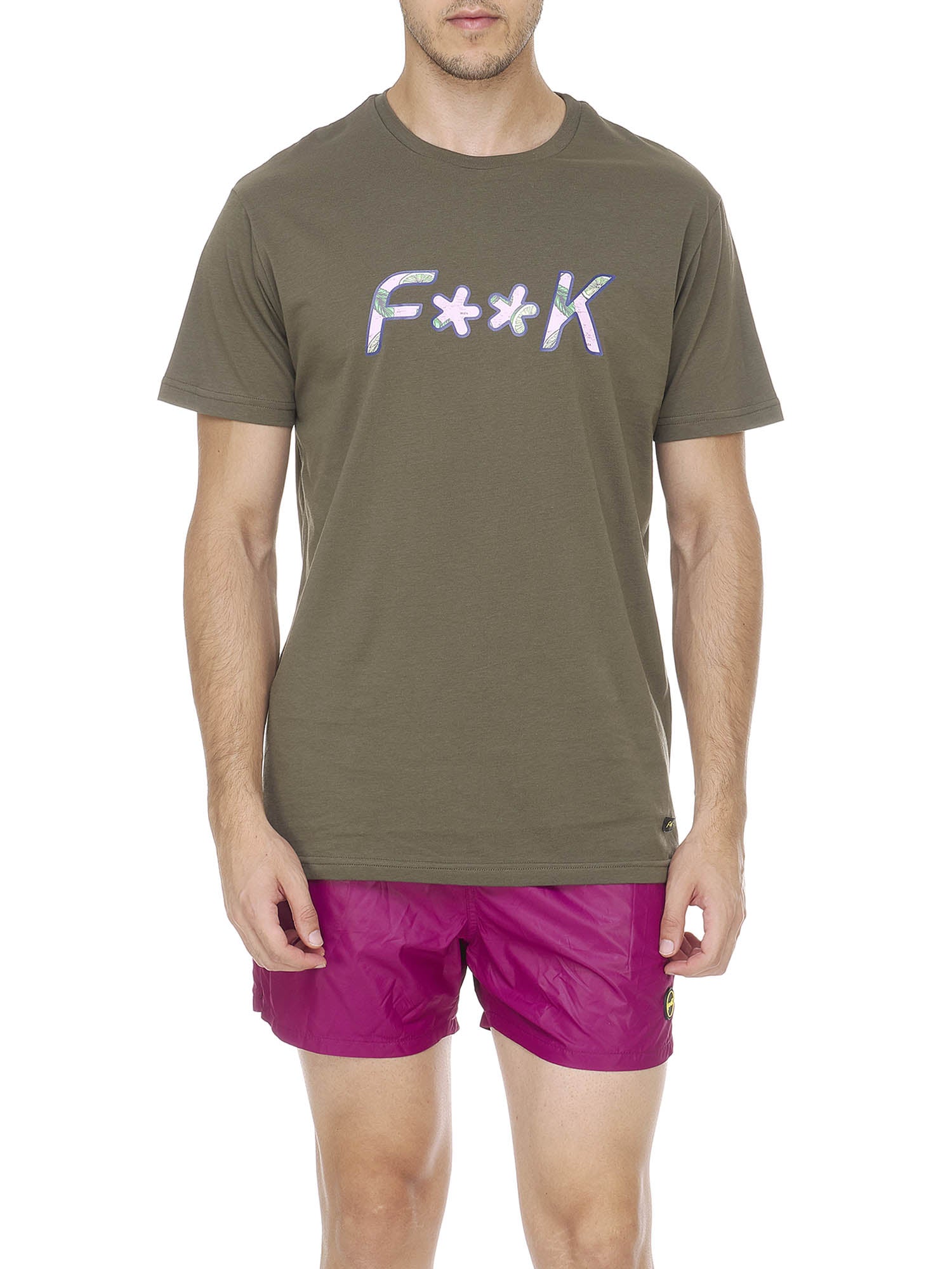 T-shirt Verde F**k