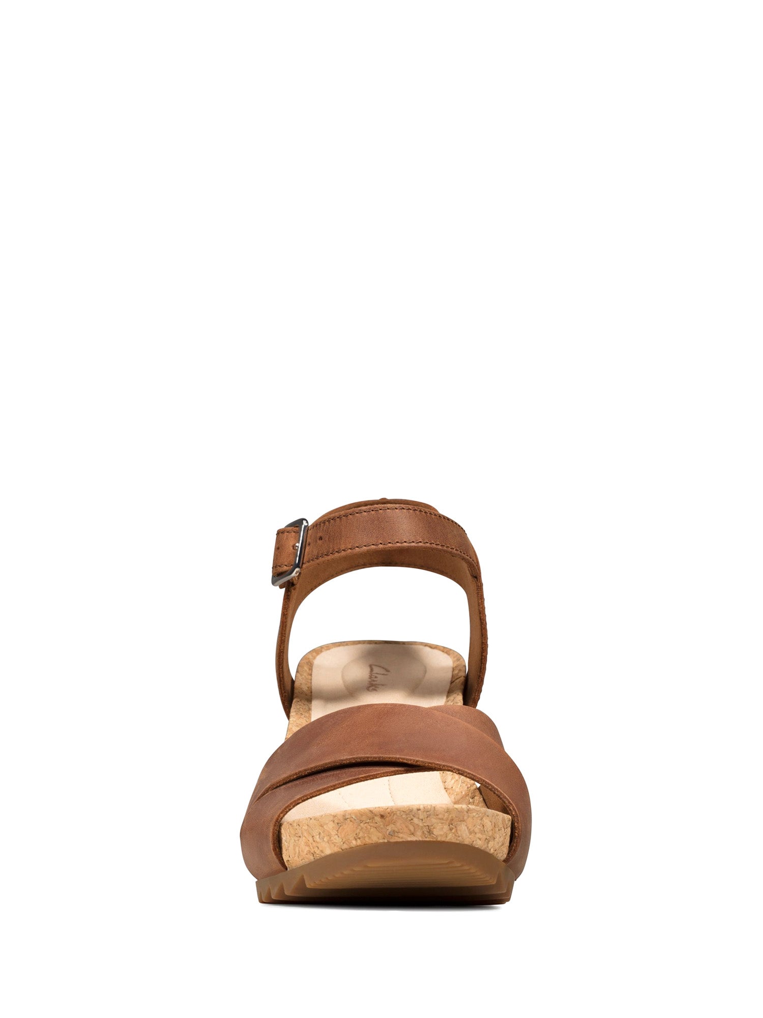 Sandali zeppa Marrone Clarks