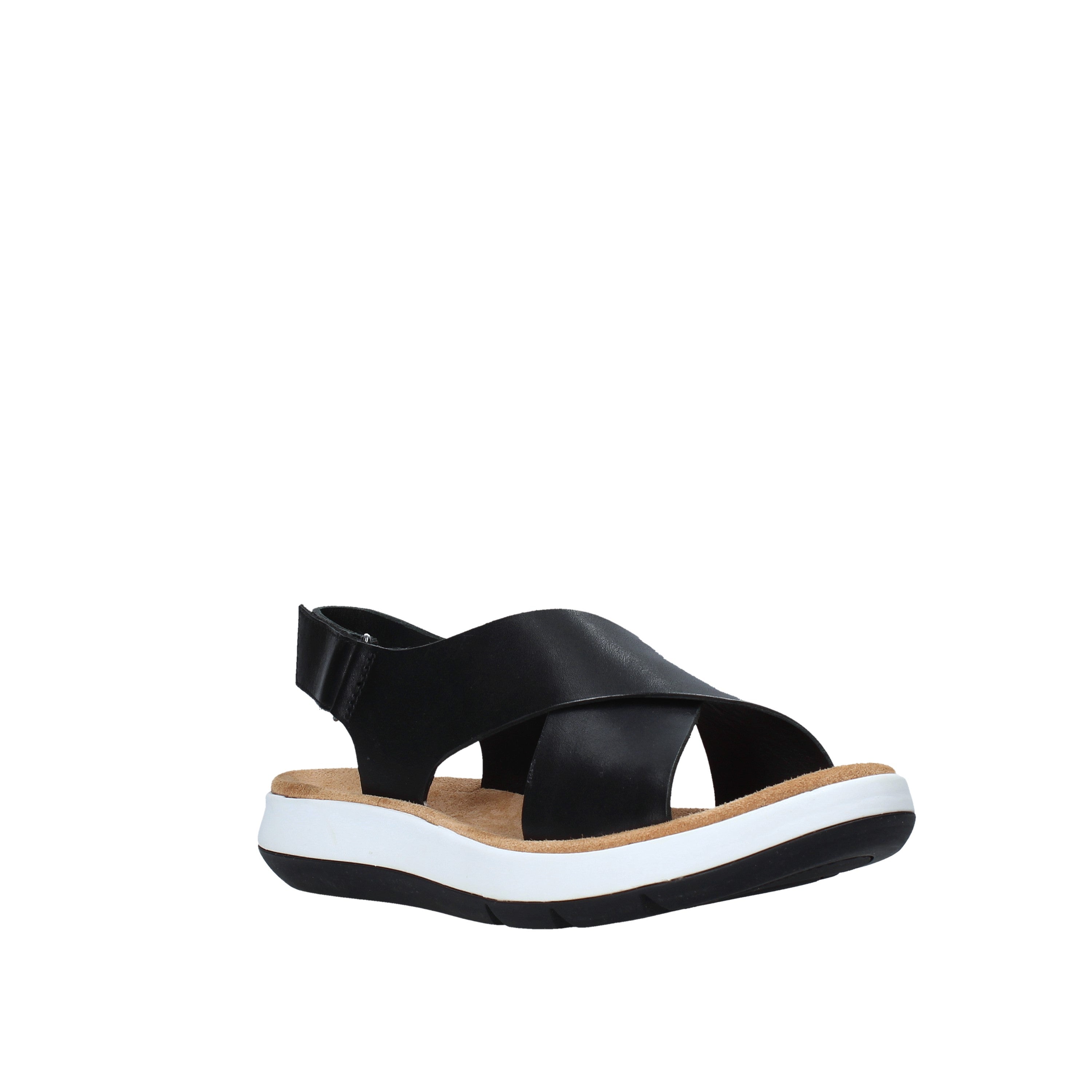 Sandali con strappi Nero Clarks
