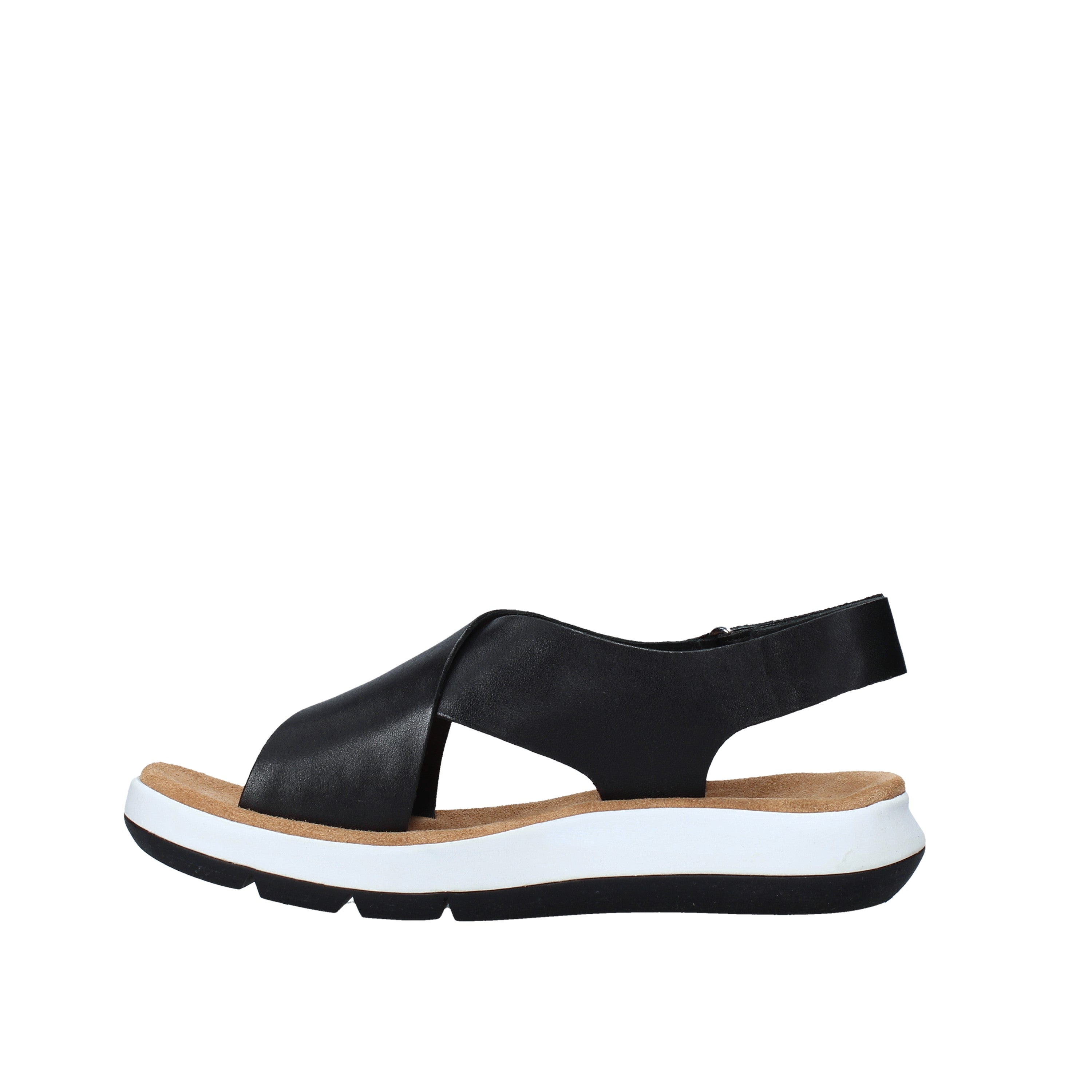 Sandali con strappi Nero Clarks
