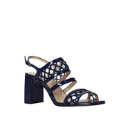 Sandali tacco Blu Apepazza