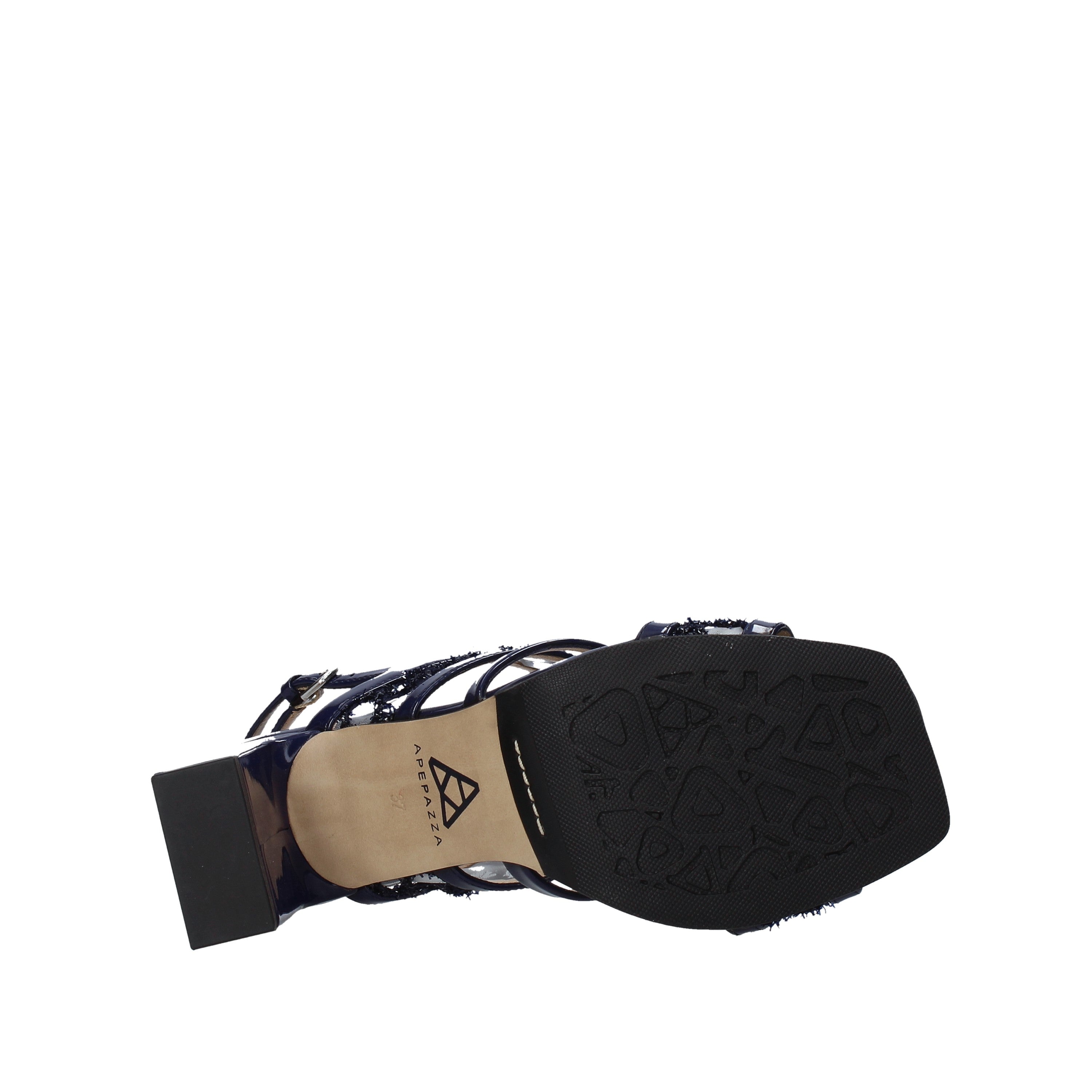 Sandali tacco Blu Apepazza