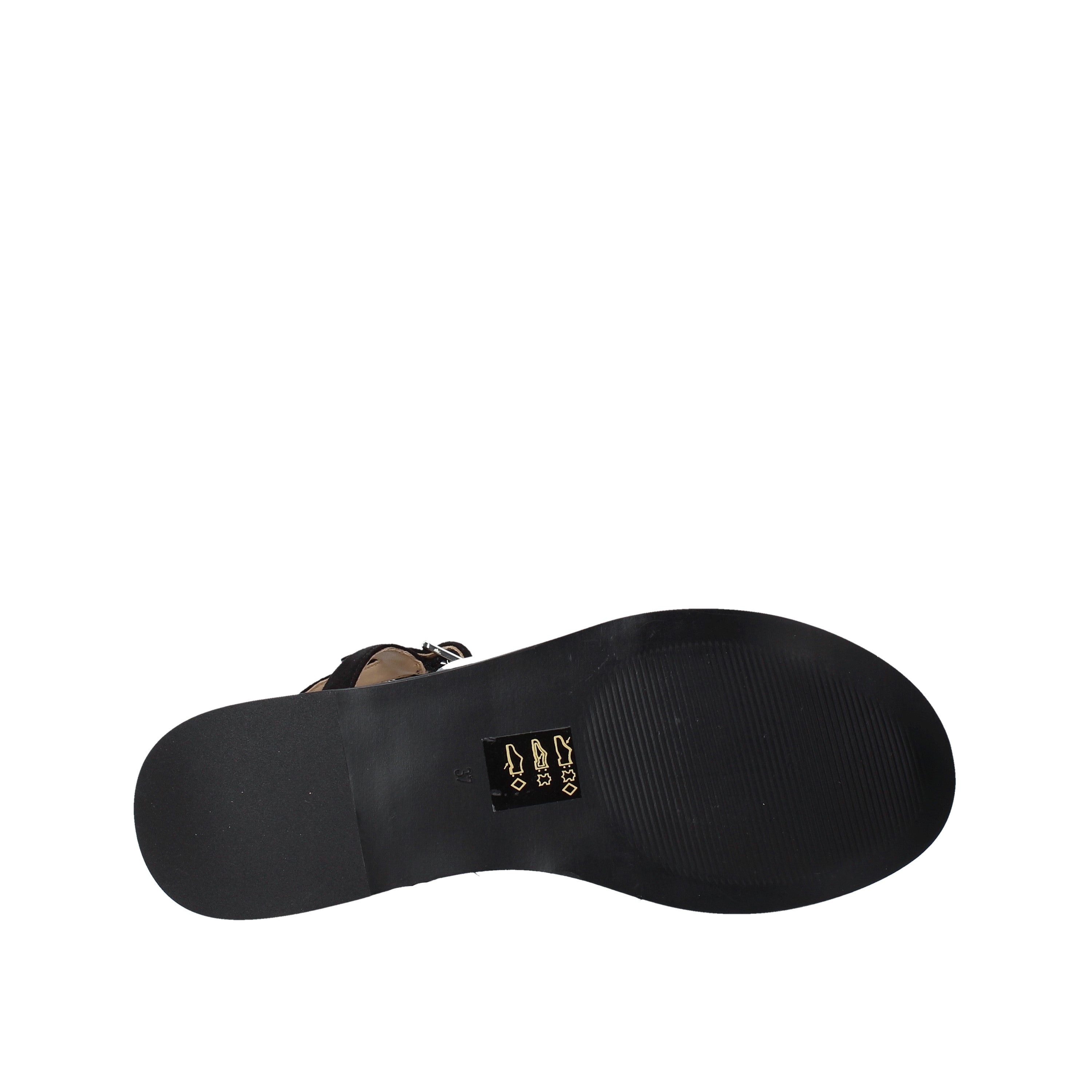 Sandali zeppa Nero Apepazza