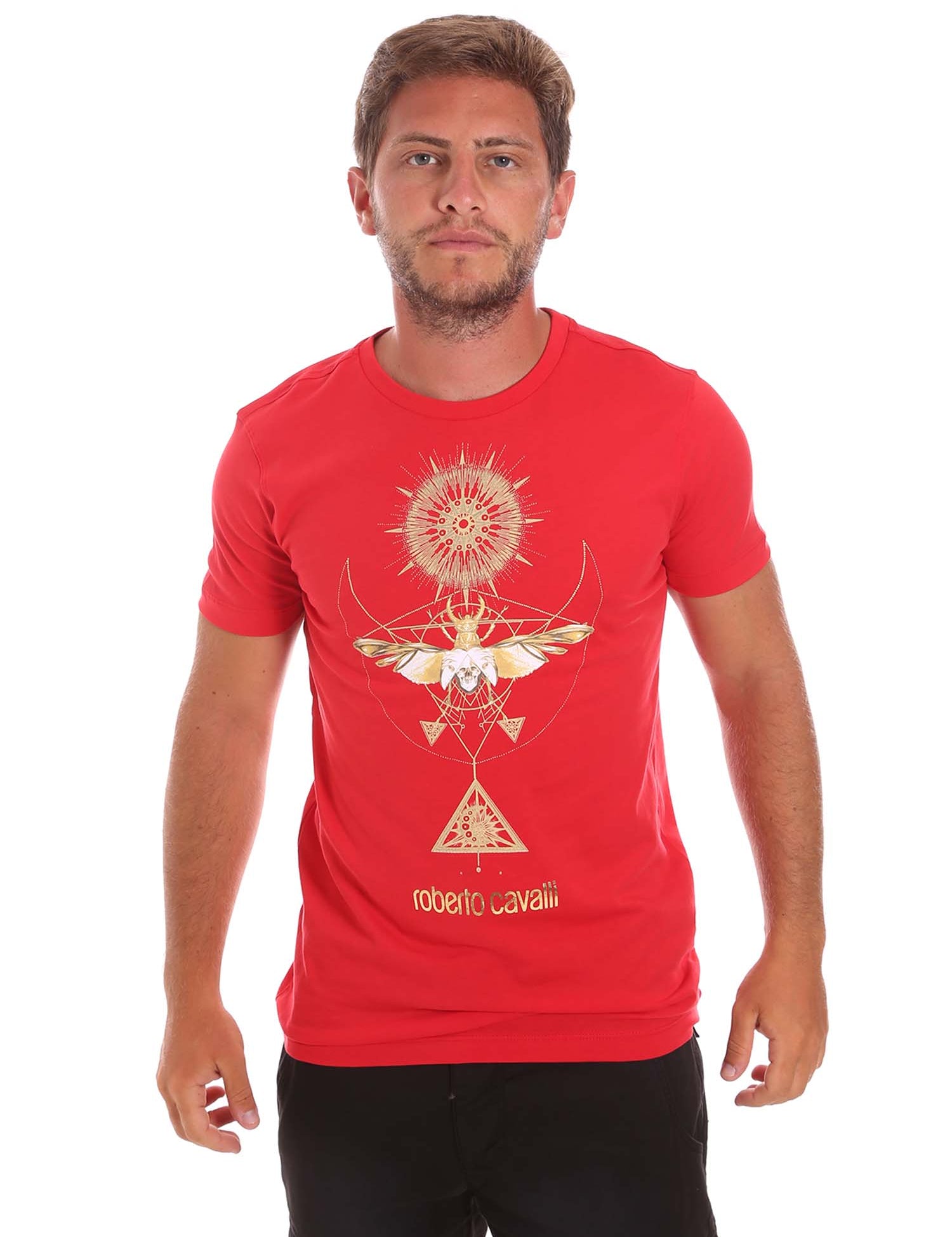 T-shirt Rosso Roberto Cavalli