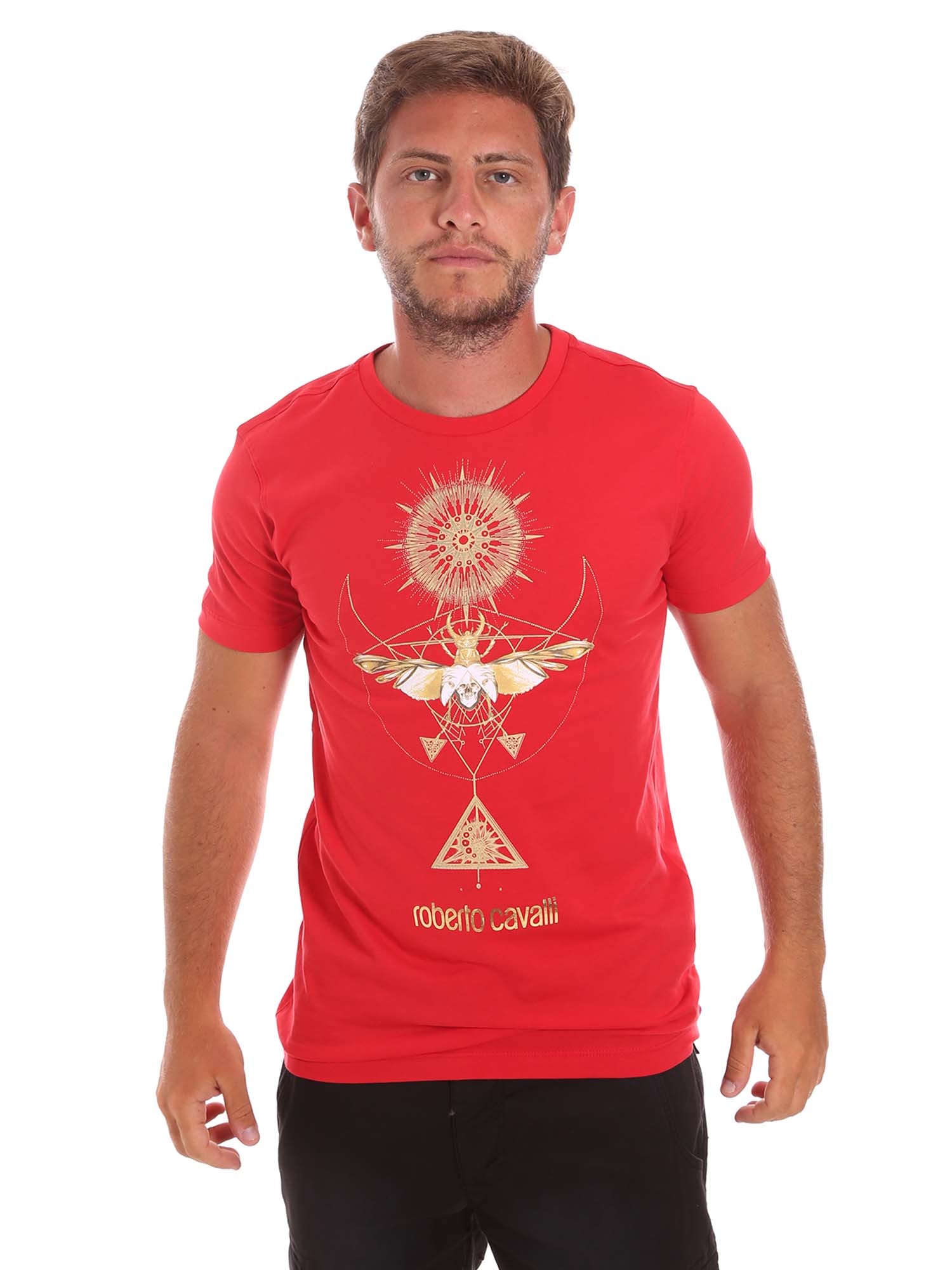 T-shirt Rosso Roberto Cavalli