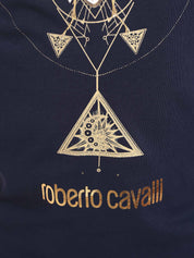 T-shirt Blu Scuro Roberto Cavalli