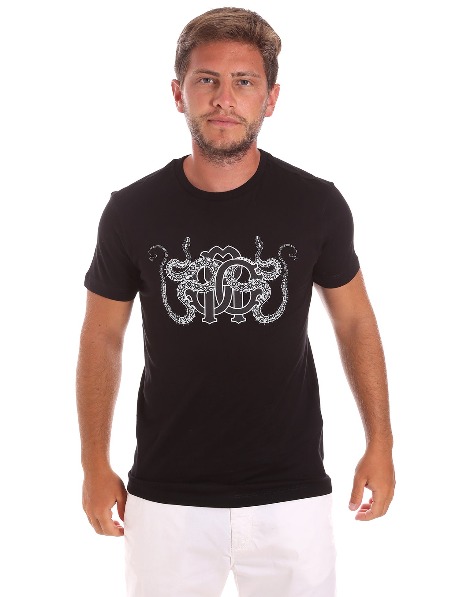 T-shirt Nero Roberto Cavalli