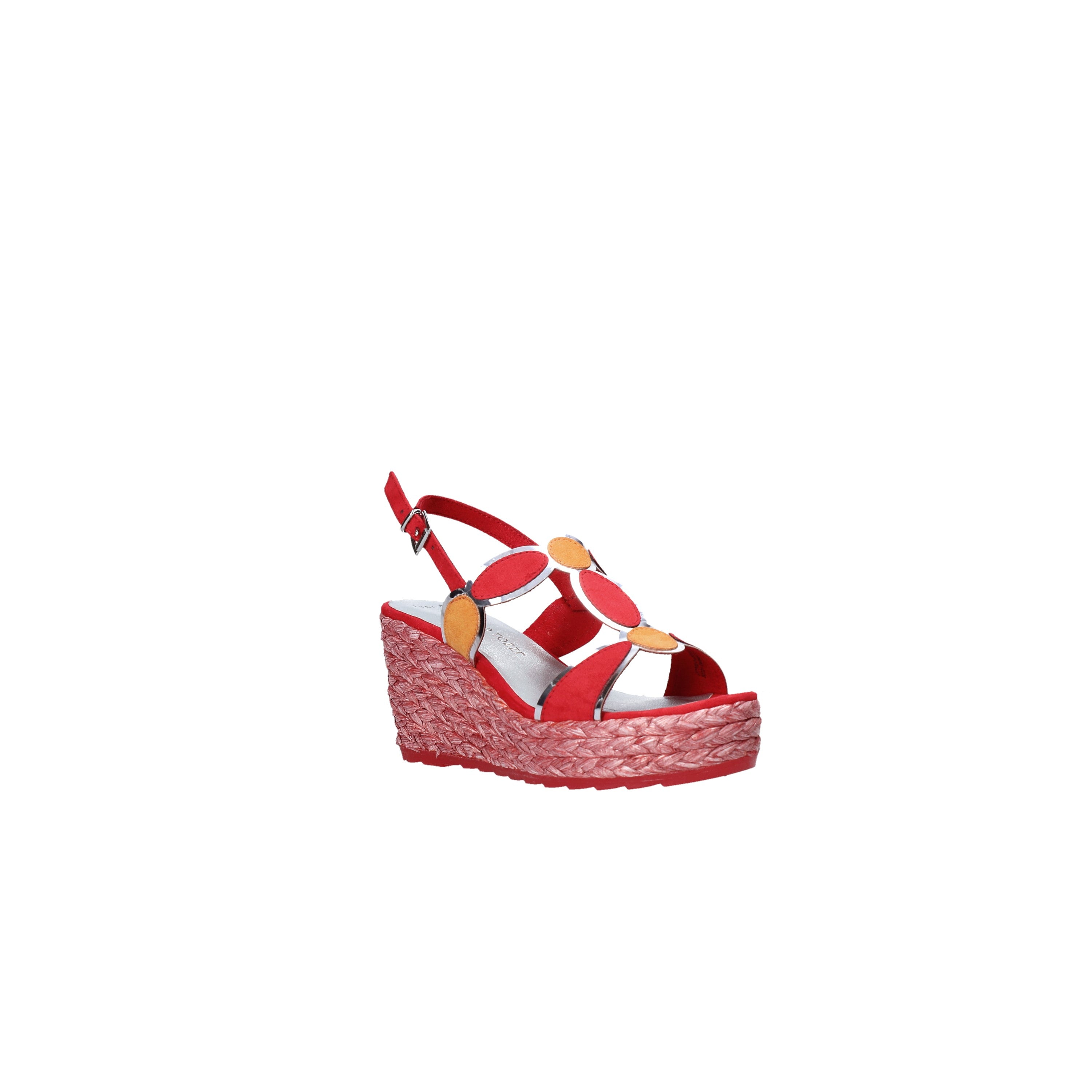 Sandali zeppa Rosso Marco Tozzi