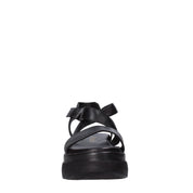 Sandali zeppa Nero Sshady