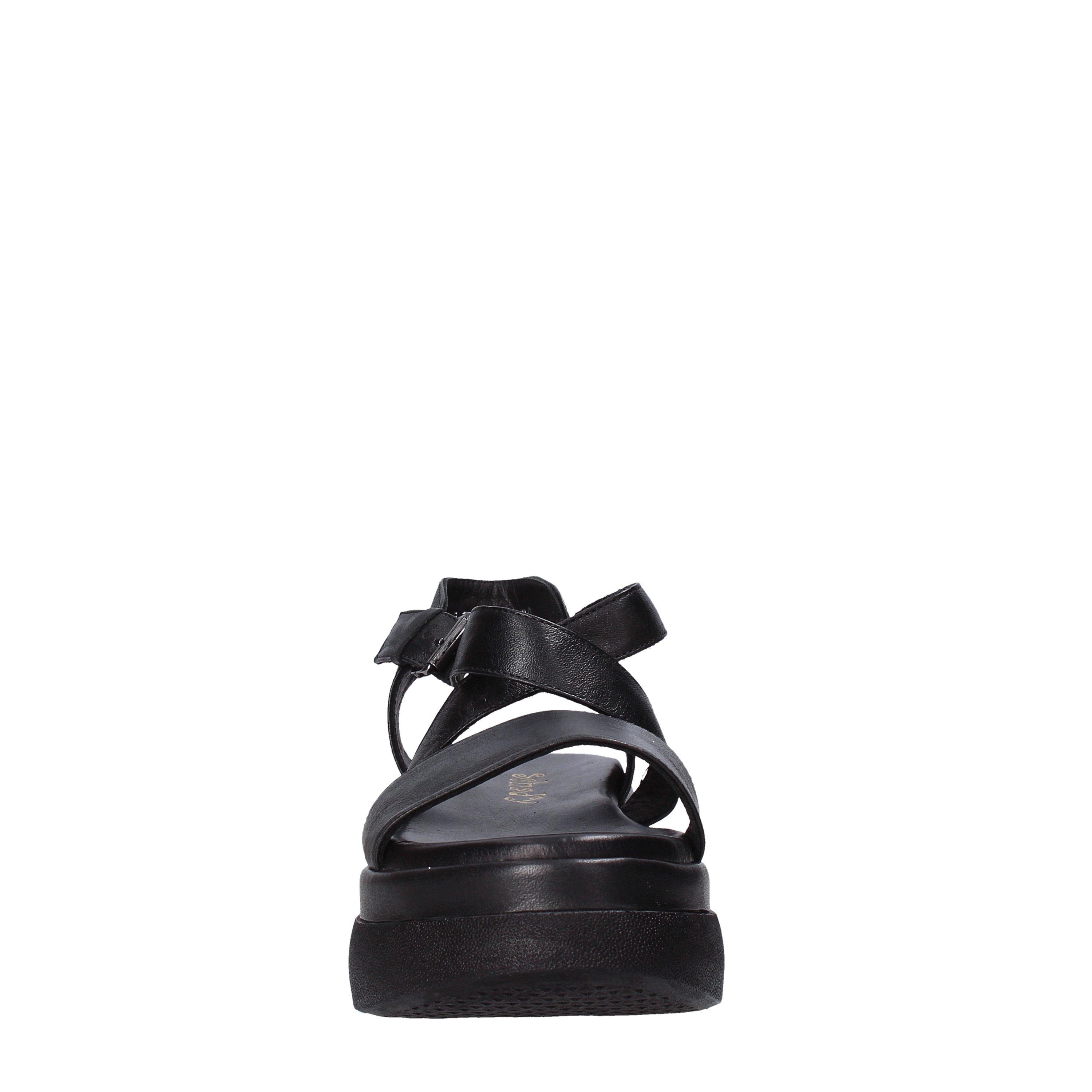 Sandali zeppa Nero Sshady