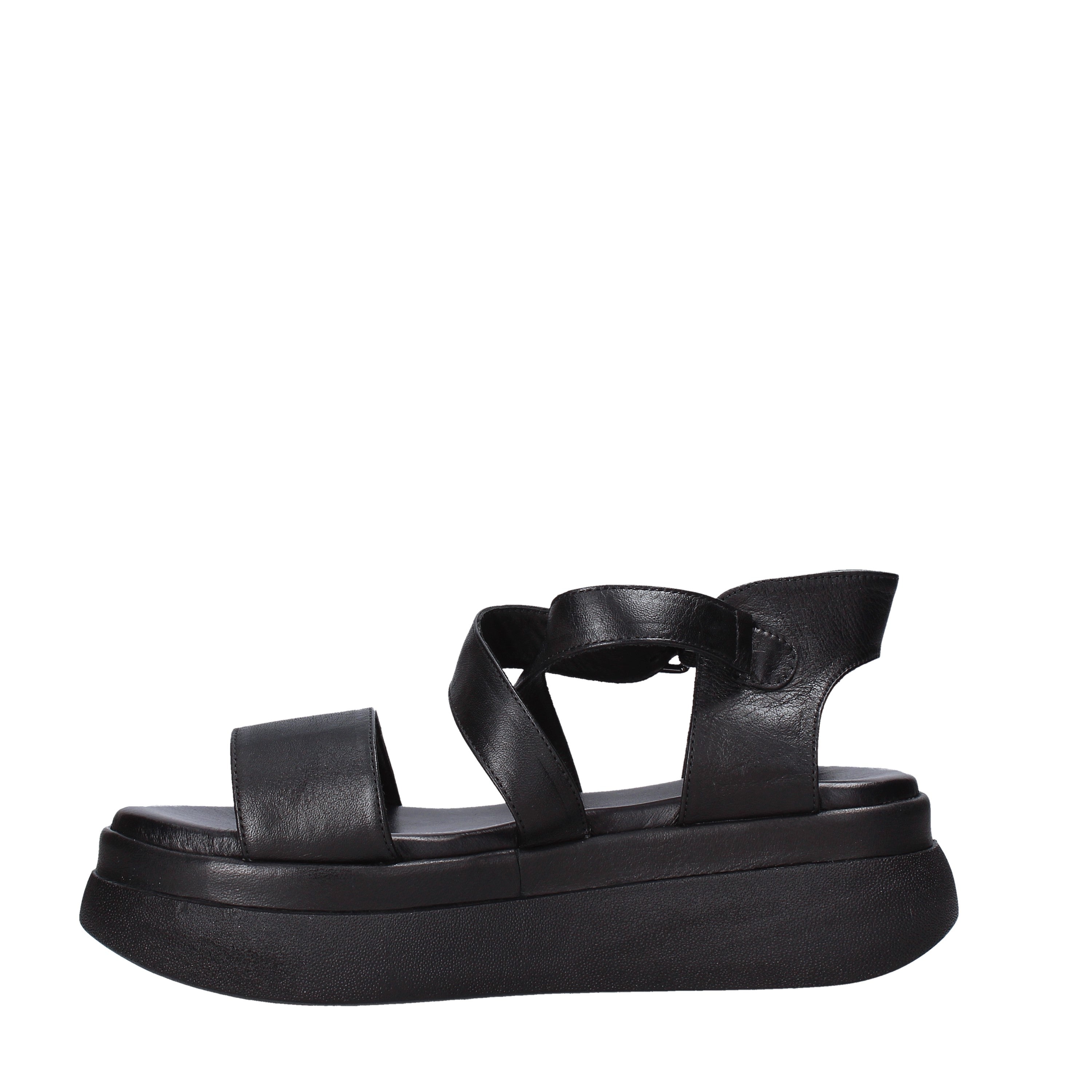 Sandali zeppa Nero Sshady