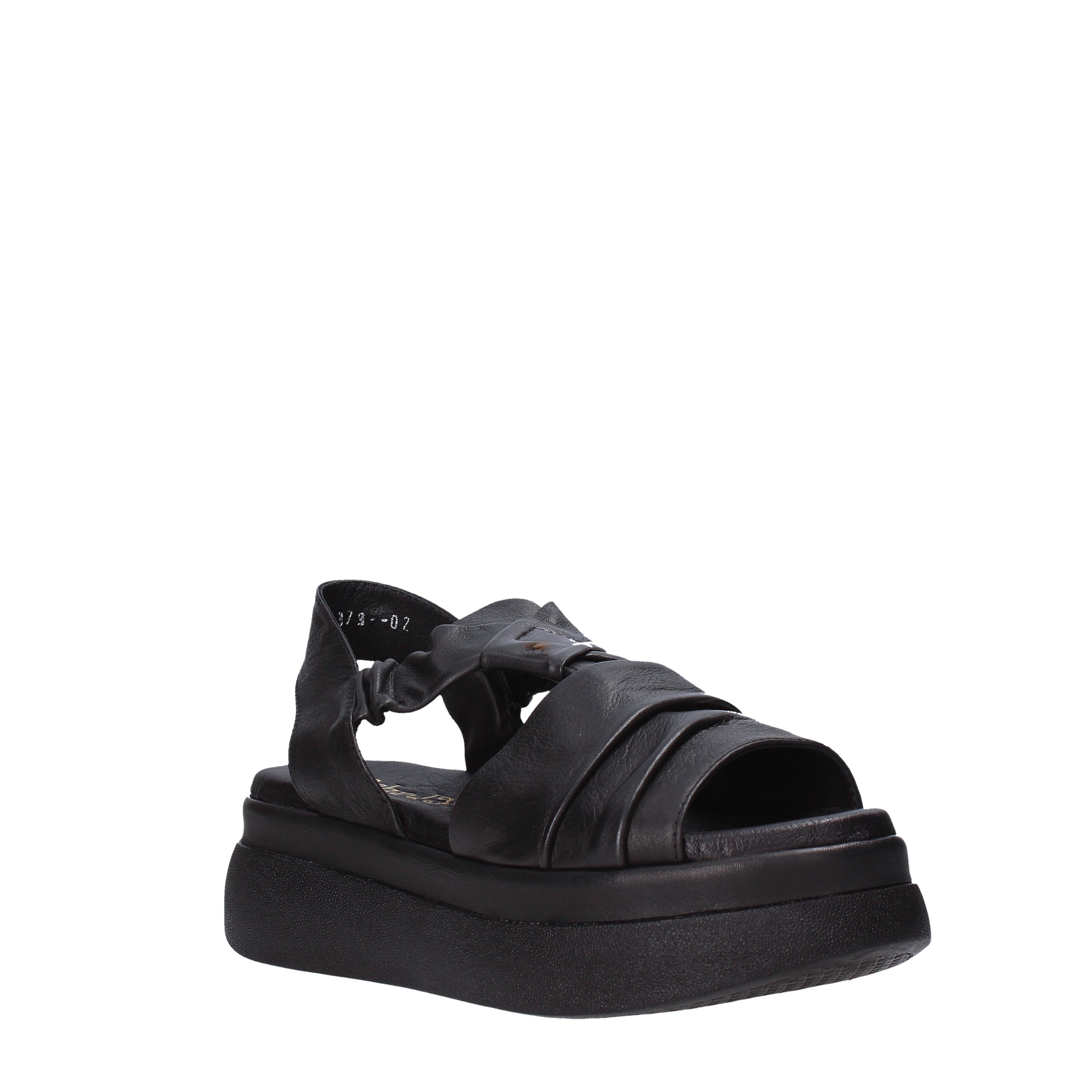 Sandali zeppa Nero Sshady