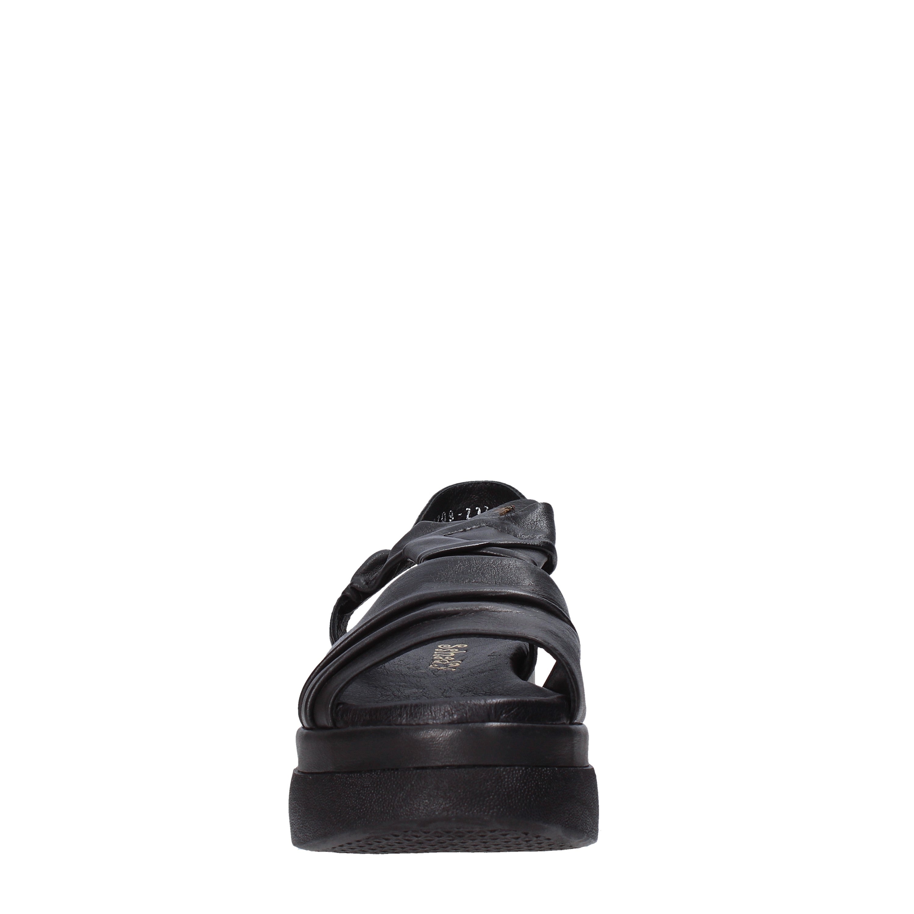 Sandali zeppa Nero Sshady