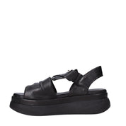 Sandali zeppa Nero Sshady