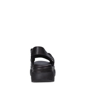 Sandali zeppa Nero Sshady