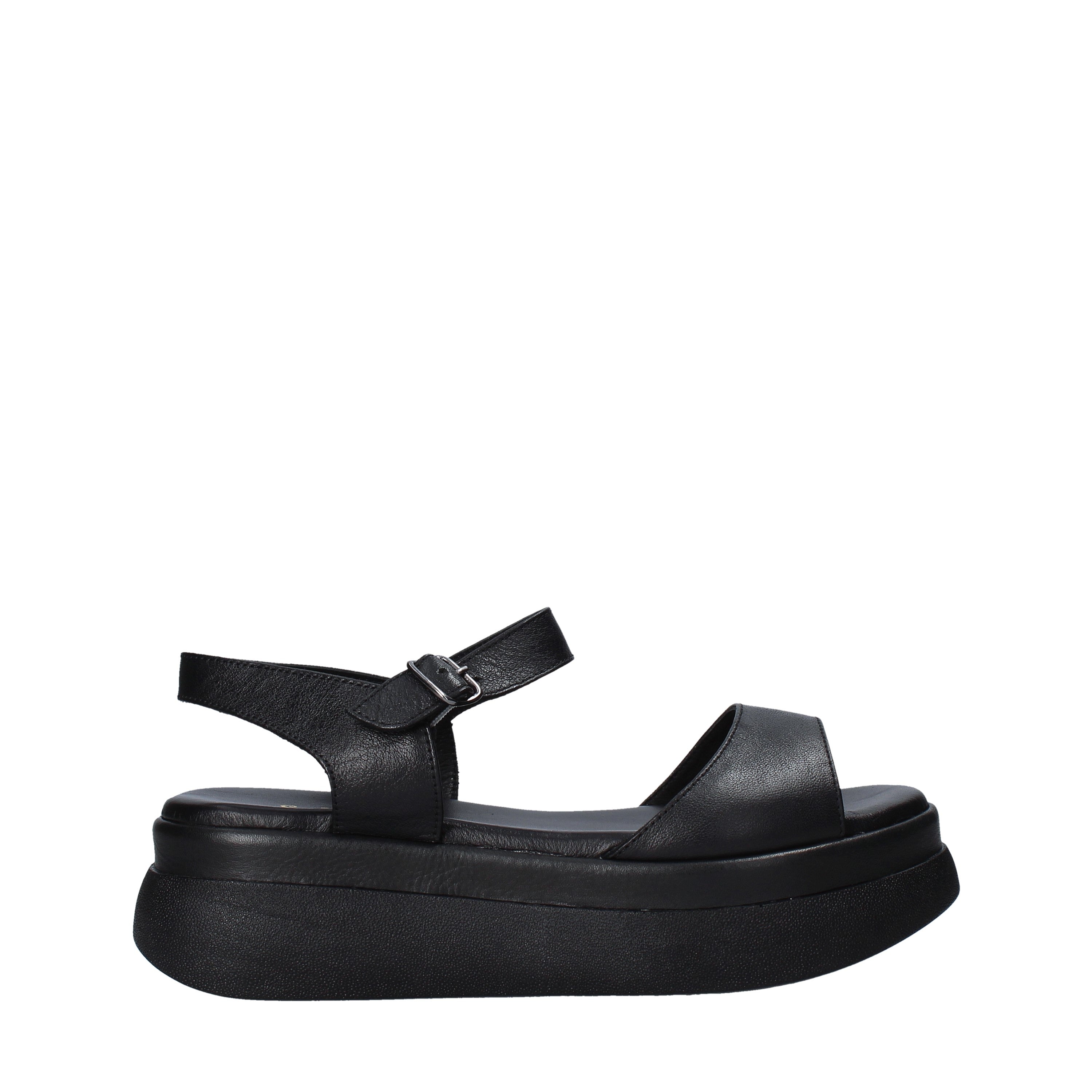 Sandali zeppa Nero Sshady