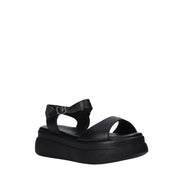 Sandali zeppa Nero Sshady