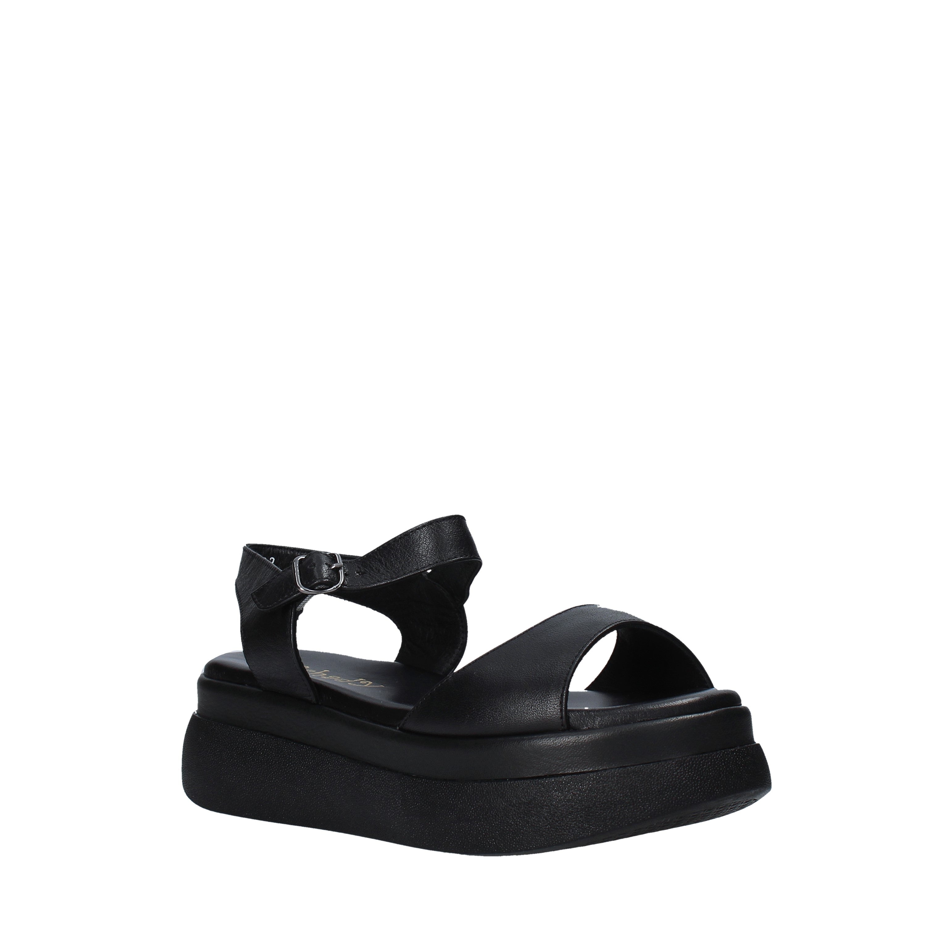 Sandali zeppa Nero Sshady