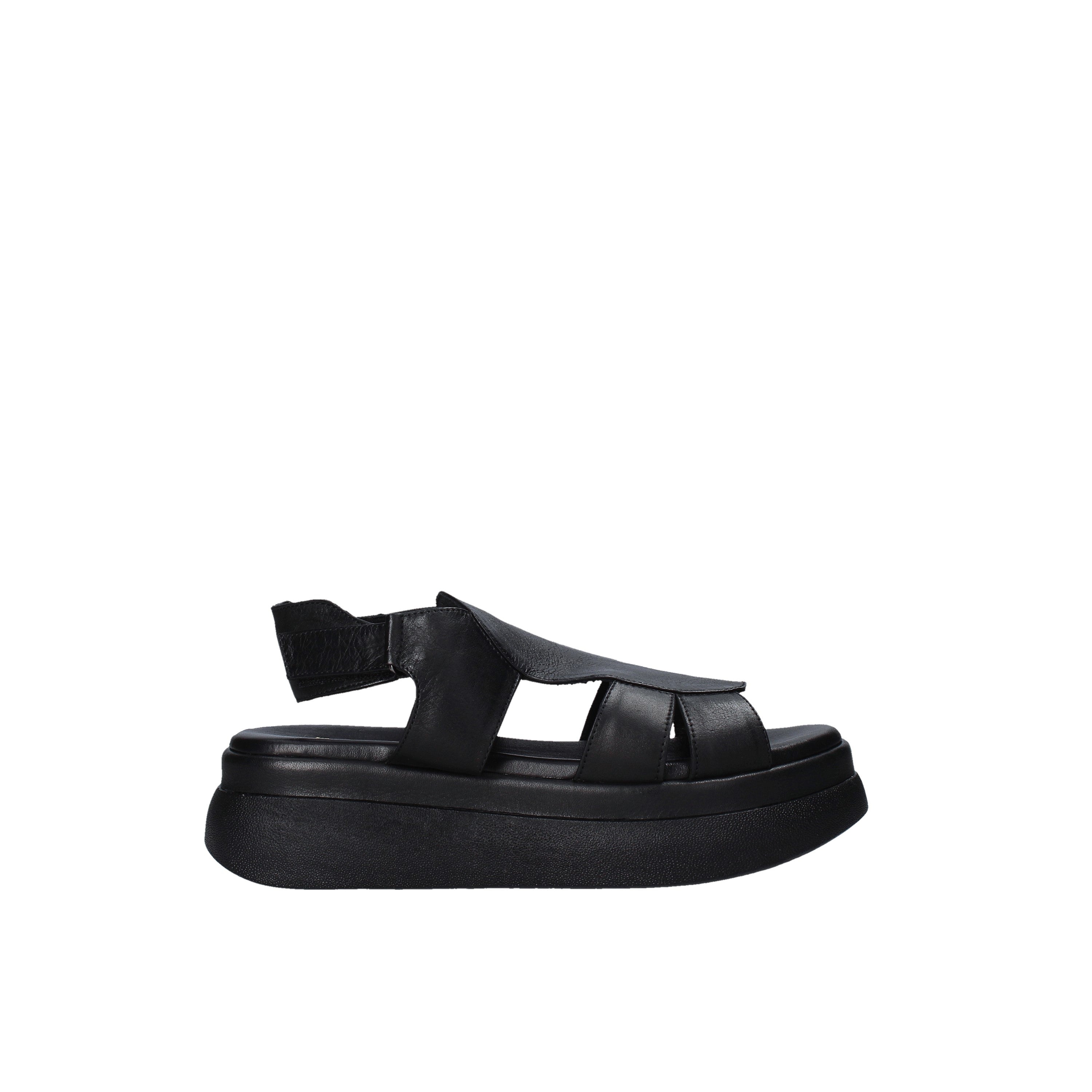 Sandali zeppa Nero Sshady