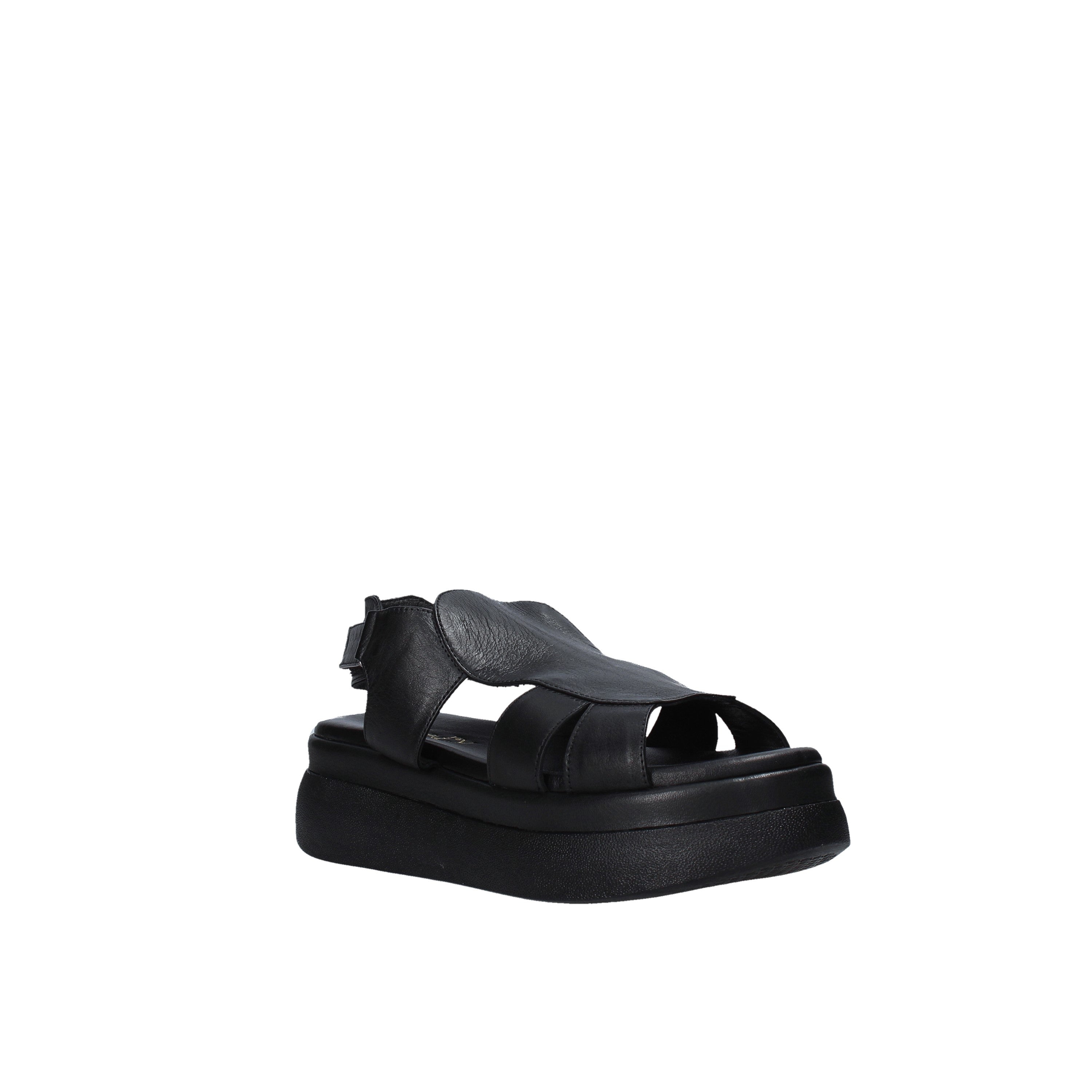 Sandali zeppa Nero Sshady