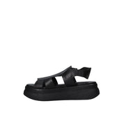 Sandali zeppa Nero Sshady