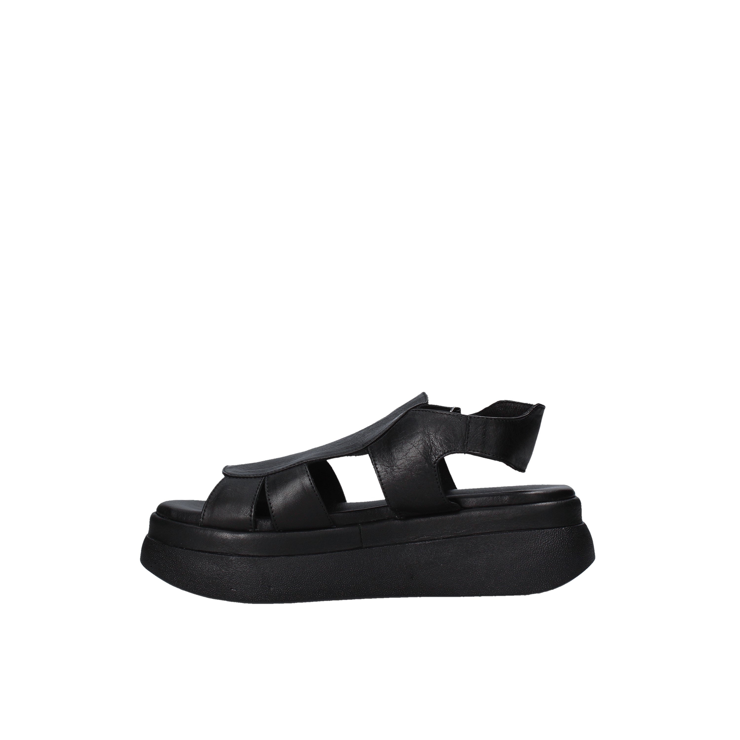 Sandali zeppa Nero Sshady