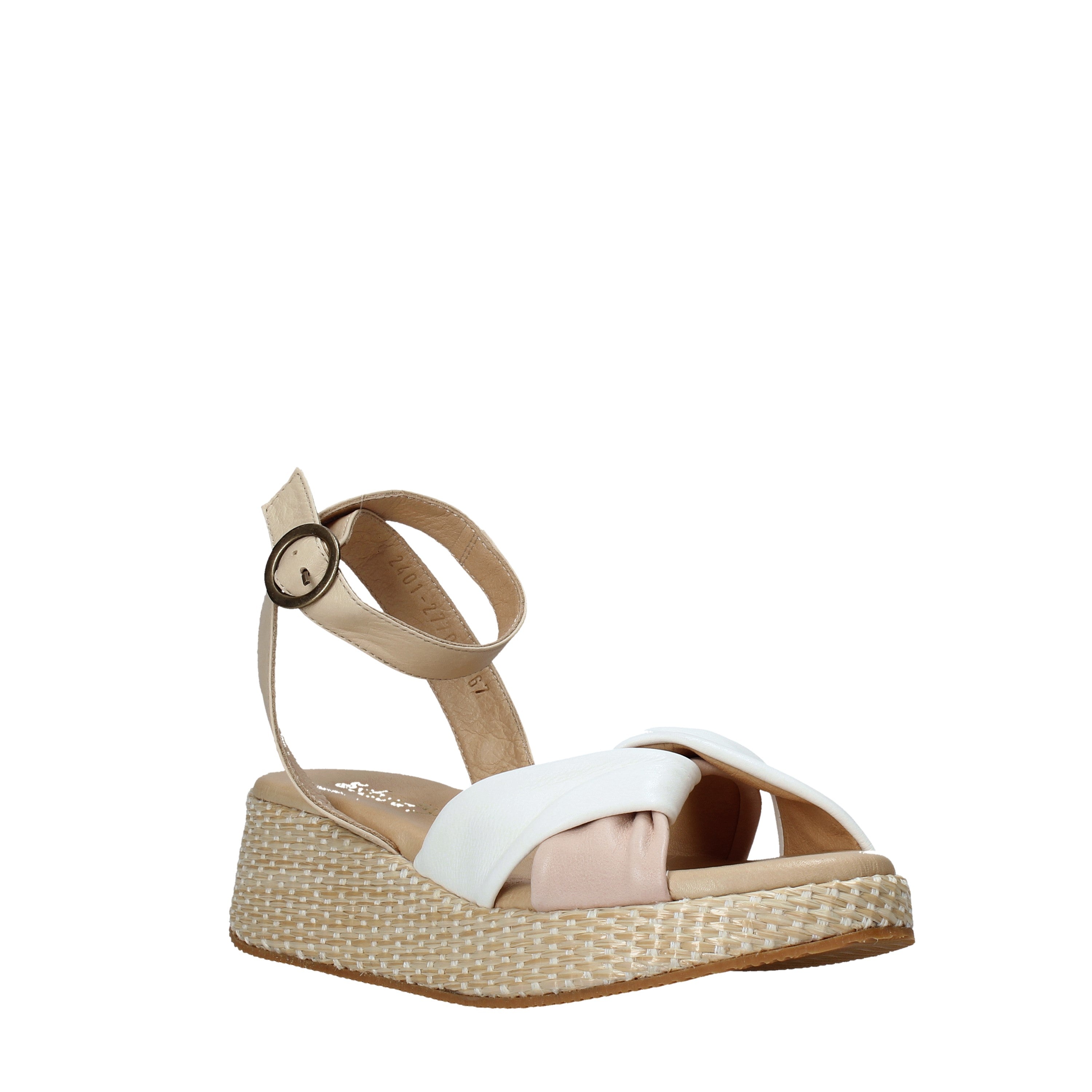 Sandali zeppa Beige Sshady