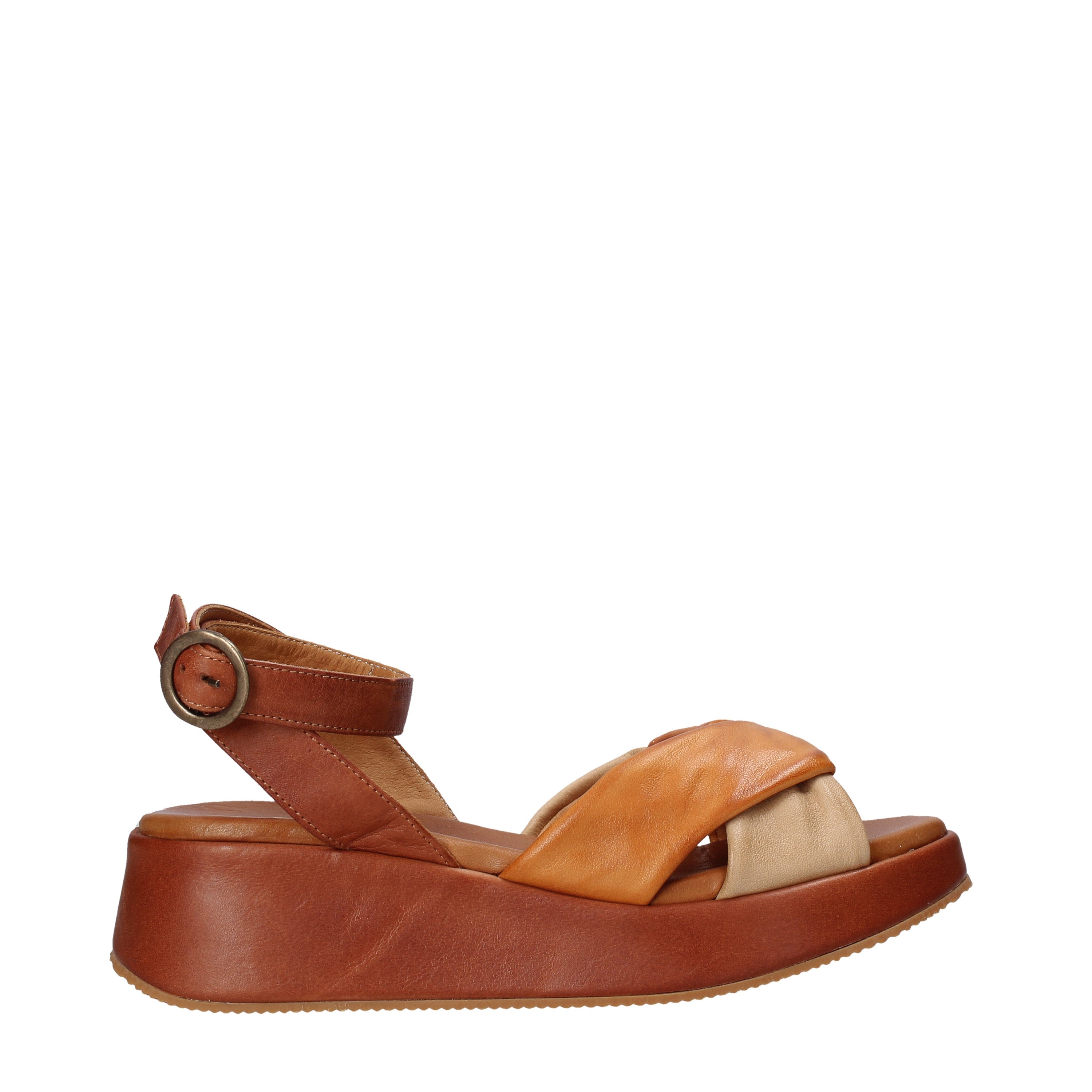 Sandali zeppa Marrone Sshady