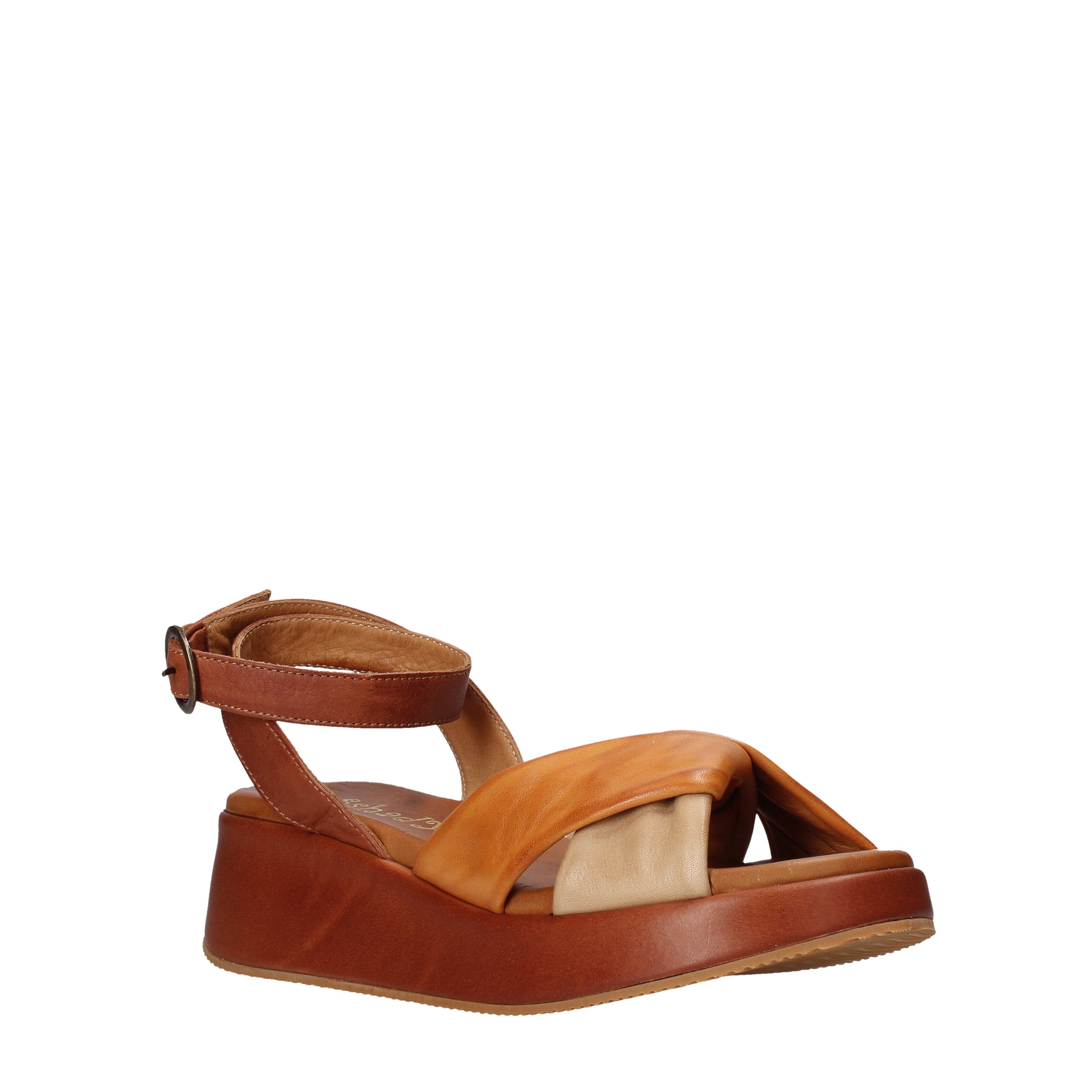 Sandali zeppa Marrone Sshady