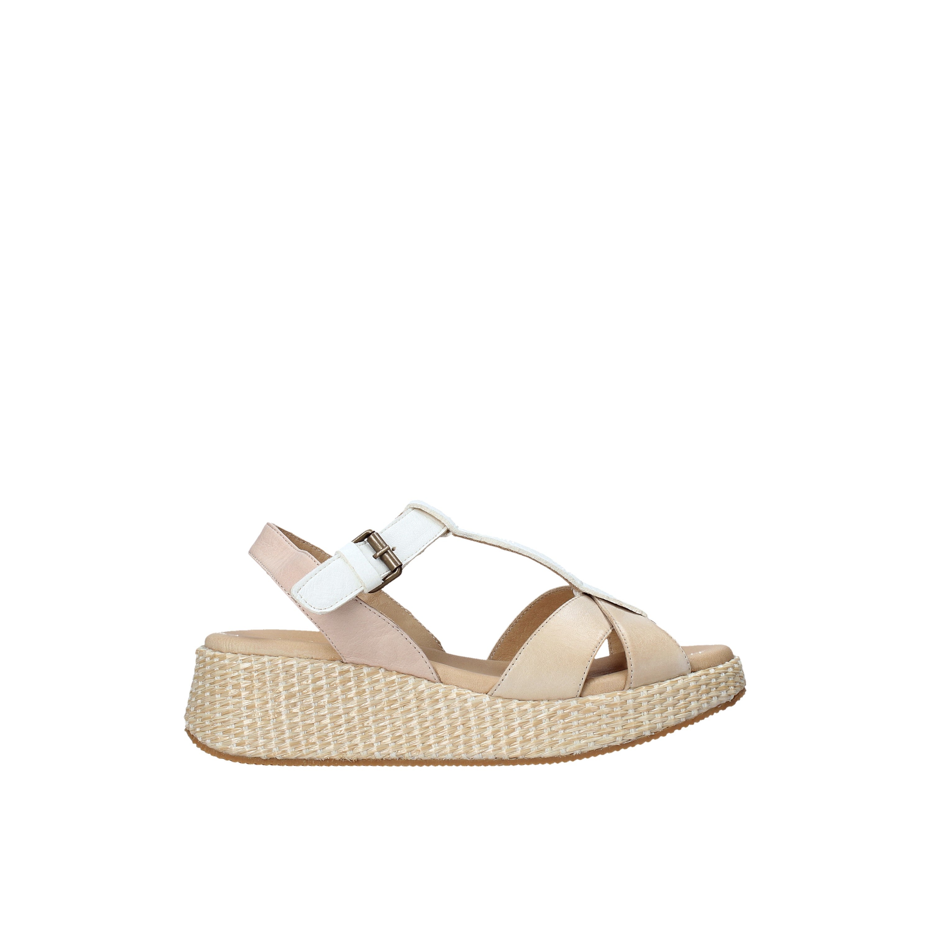 Sandali zeppa Beige Sshady